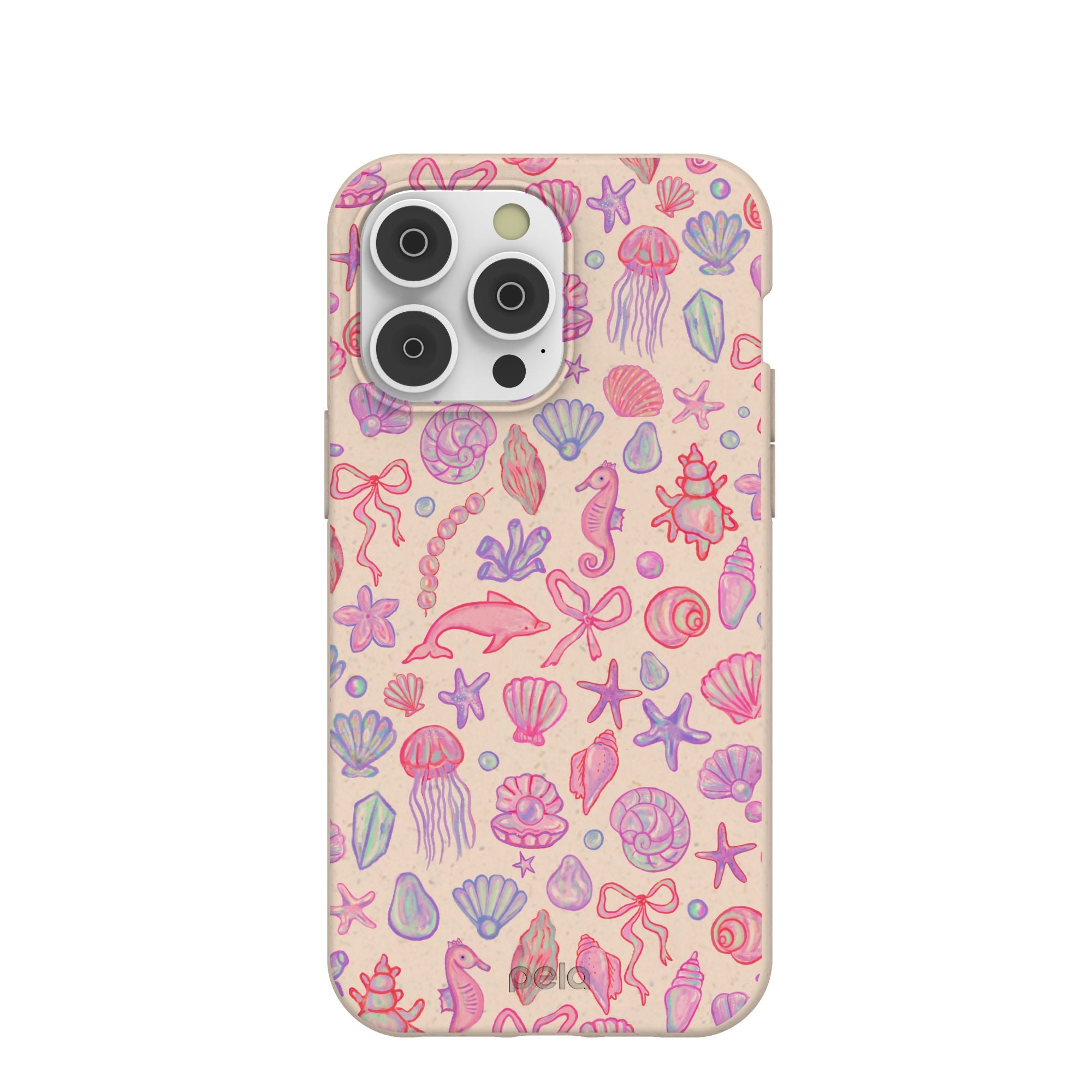 Seashell Mermaid Dreams iPhone 14 Pro Max Case Refurbished - Pela Case refurbished available on Cerqular
