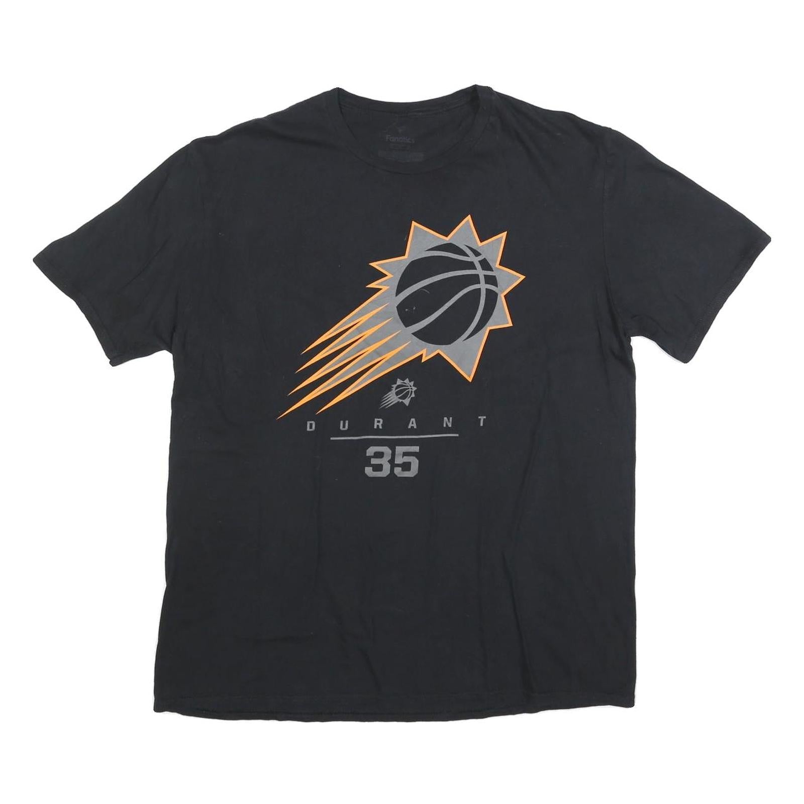 FANATICS Mens Black Durant 35 Graphic T-Shirt XL Short Sleeve Crew Neck Refurbished - N/A refurbished available on Cerqular