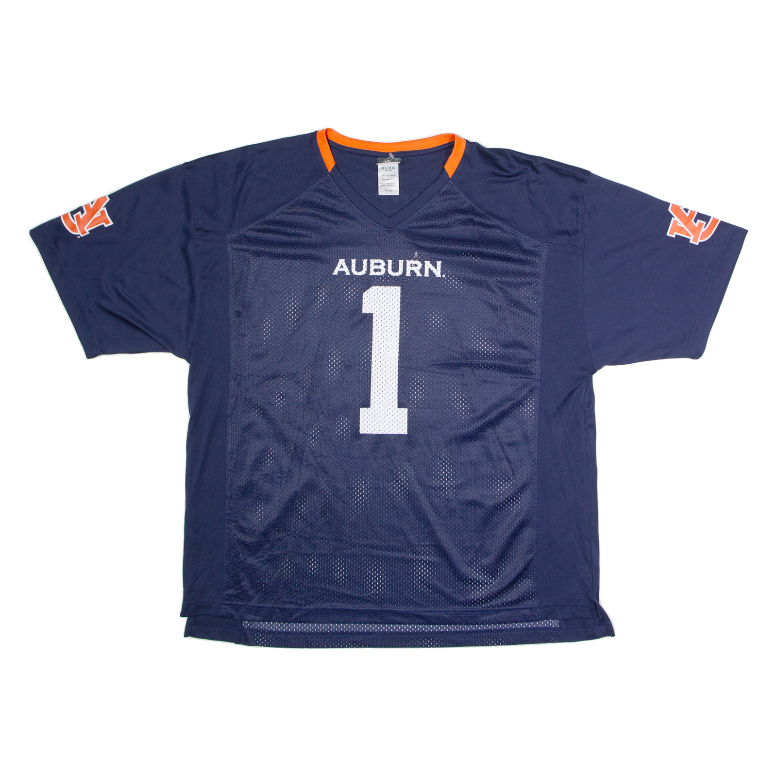 KNIGHTS APPAREL Auburn Tigers #1 Mens Jersey Blue USA V-Neck XL Refurbished - N/A refurbished available on Cerqular