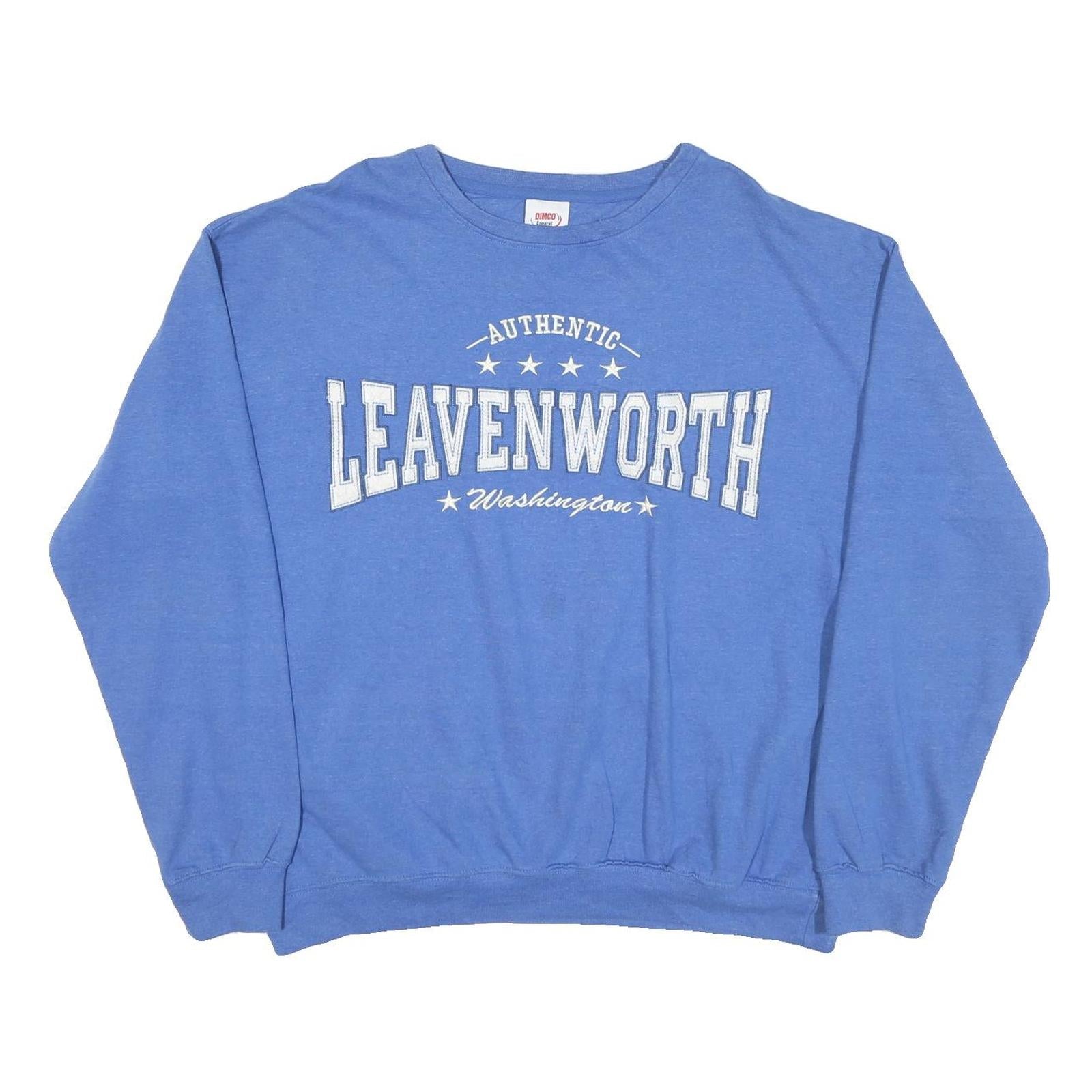 DIMCO Mens Blue Authentic Leavenworth Washington Crew Neck XL Cotton Blend Refurbished - N/A refurbished available on Cerqular