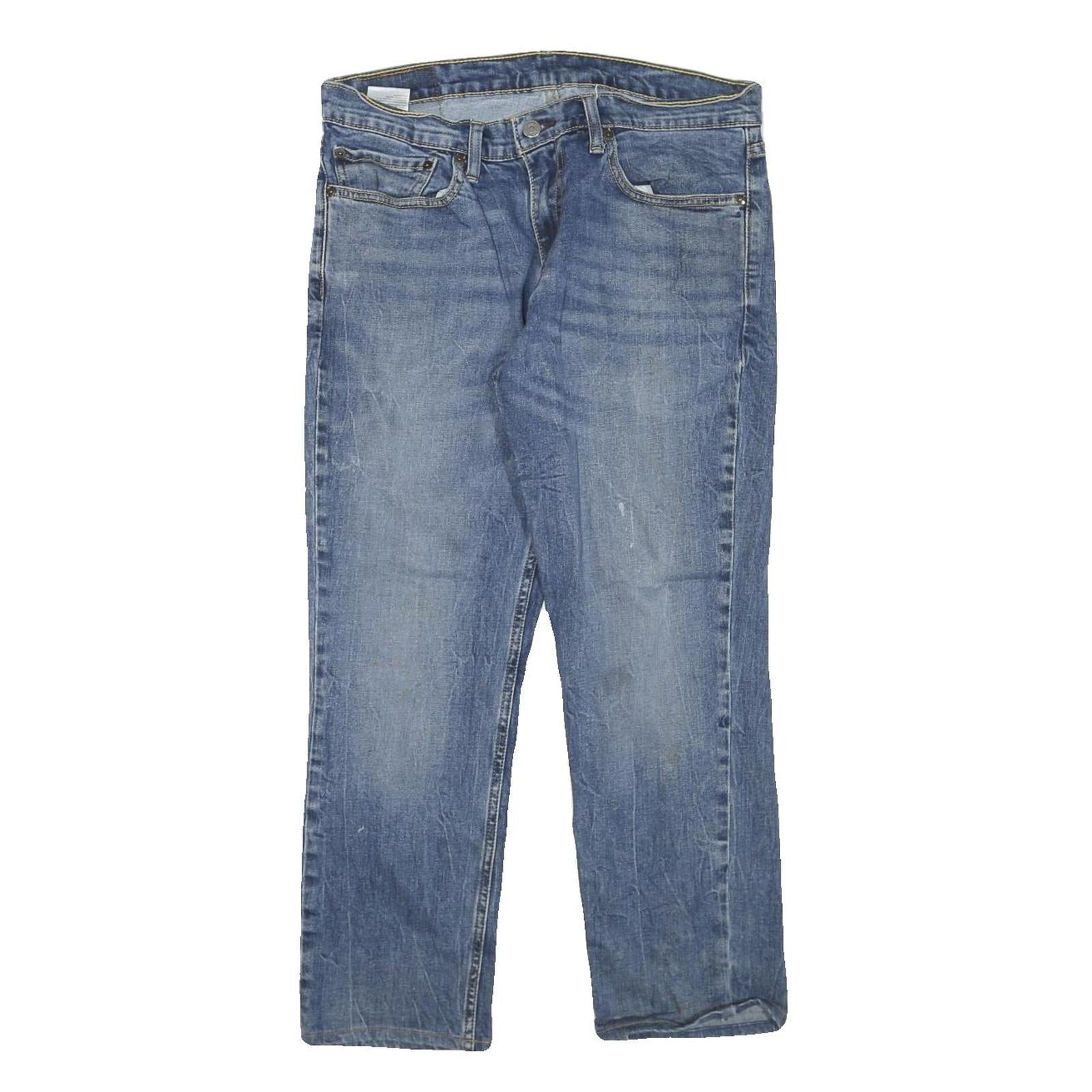 LEVI'S Mens Jeans Blue Regular Straight Denim Medium W32 L26 Classic Fit Zip Refurbished - N/A refurbished available on Cerqular