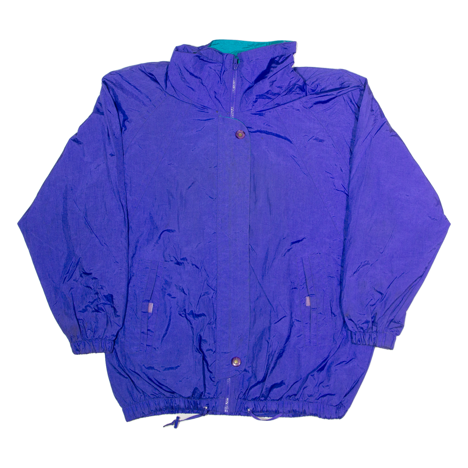 CAMBRIDGE Womens Shell Jacket Purple Nylon 90s M Refurbished - N/A refurbished available on Cerqular