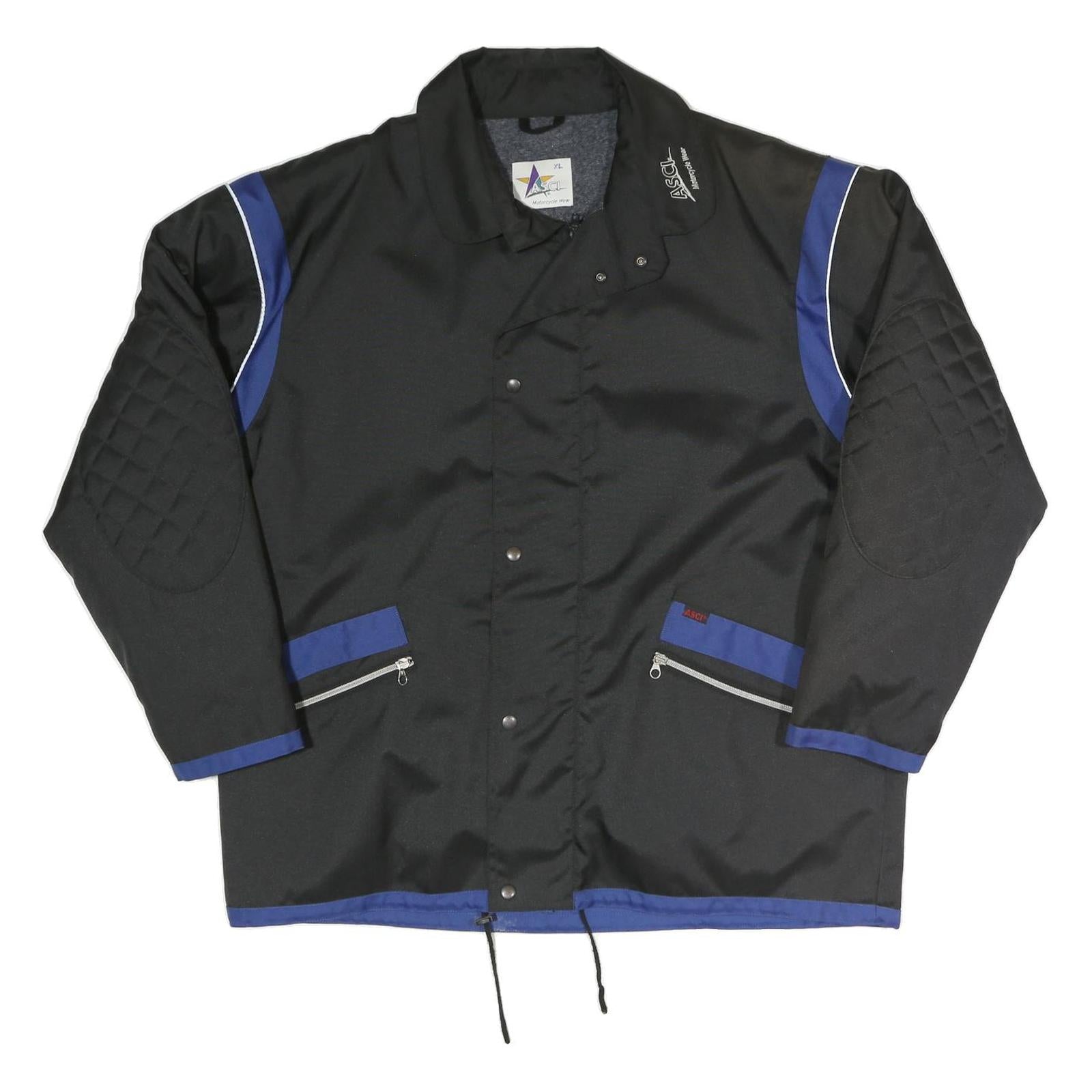 ASCL Mens Black & Blue Zip Jacket XL Polyester Blend Outdoor Casual Refurbished - N/A refurbished available on Cerqular