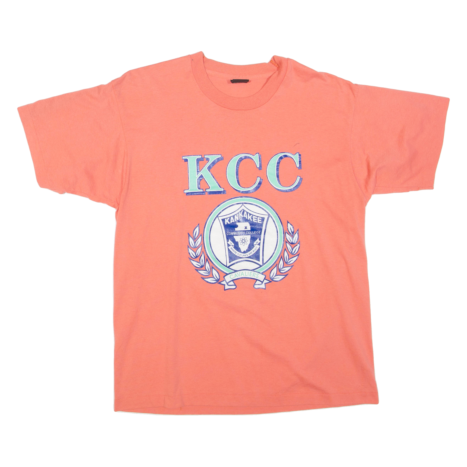 SCREEN STARS Kankakee Community College Mens T-Shirt Pink USA XL Refurbished - N/A refurbished available on Cerqular