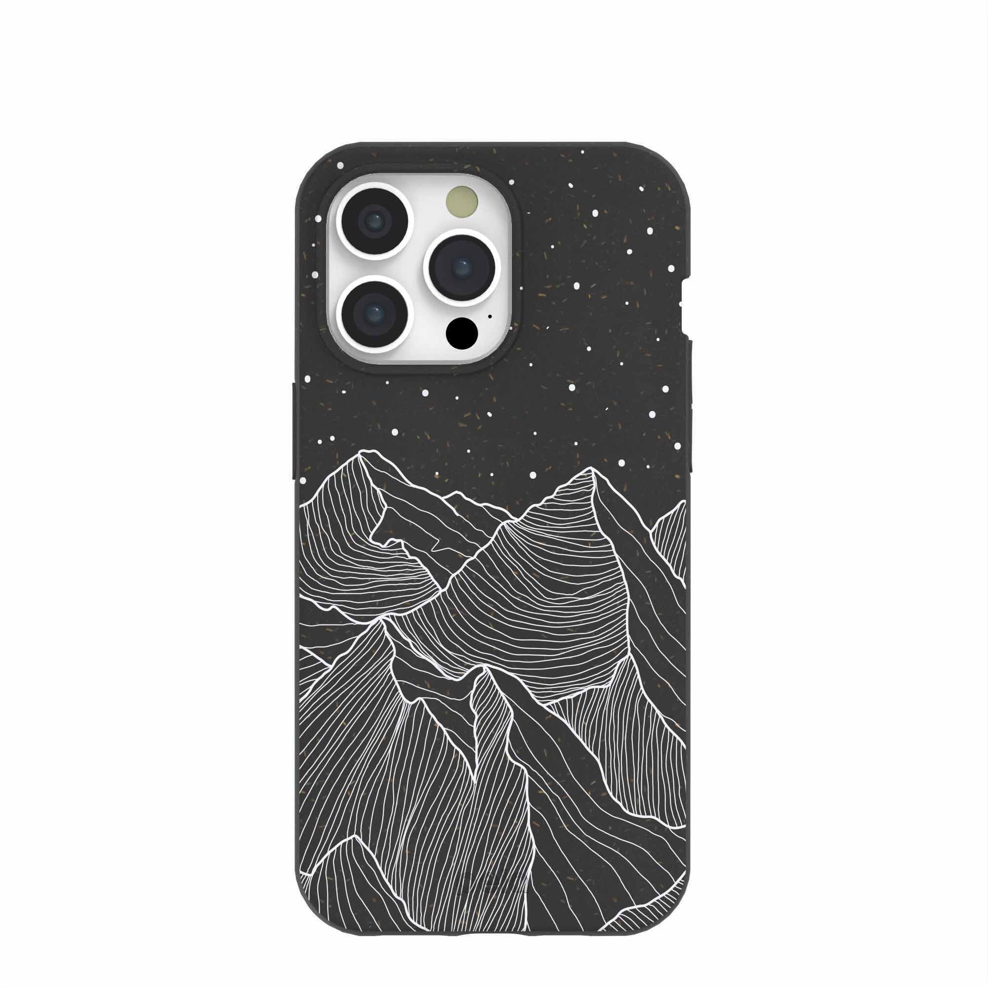 Black Night Panorama iPhone 15 Pro Max Case Refurbished - Pela Case refurbished available on Cerqular