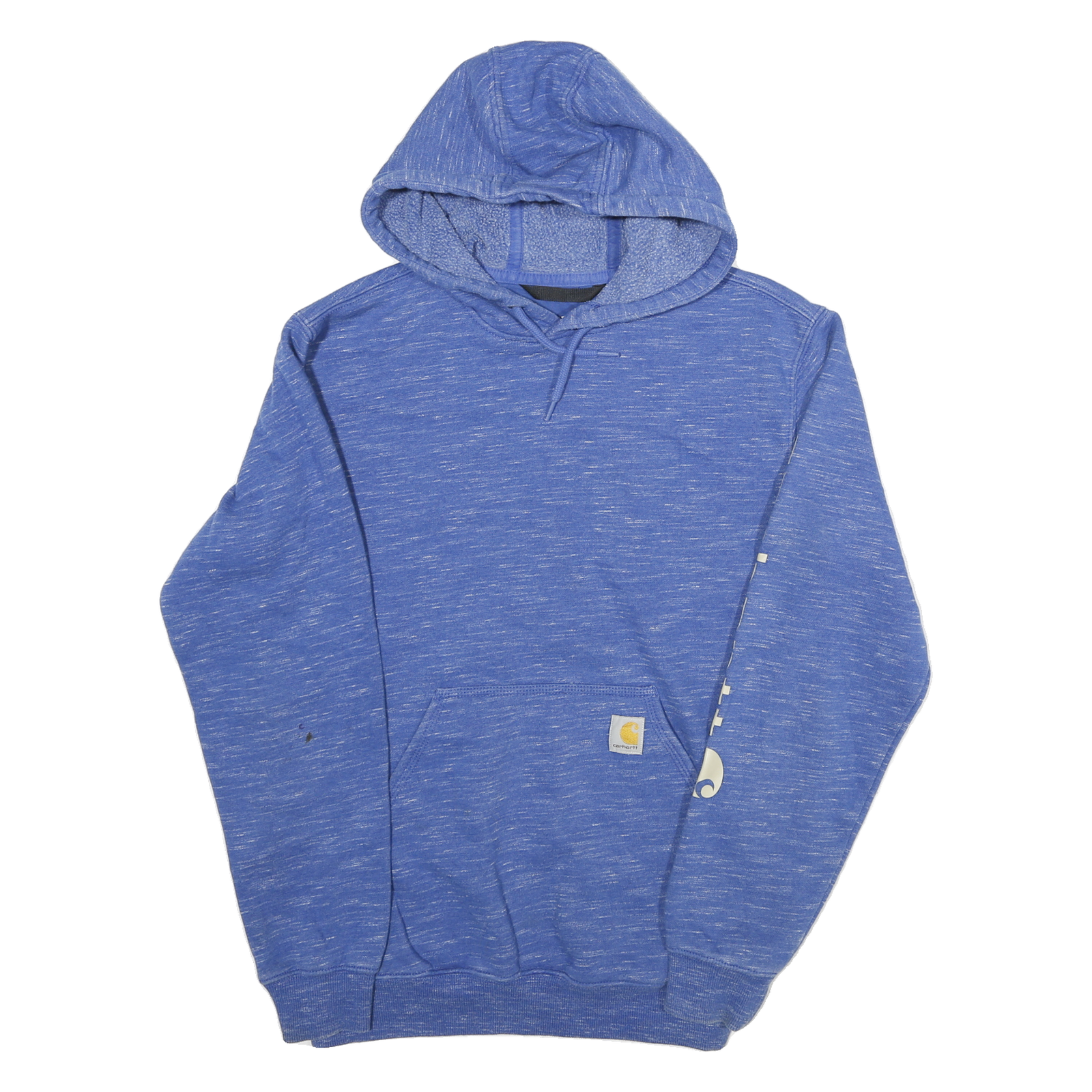 CARHARTT Mens Blue Pullover S Cotton Blend Logo Hoodie Casual Streetwear Refurbished - N/A refurbished available on Cerqular