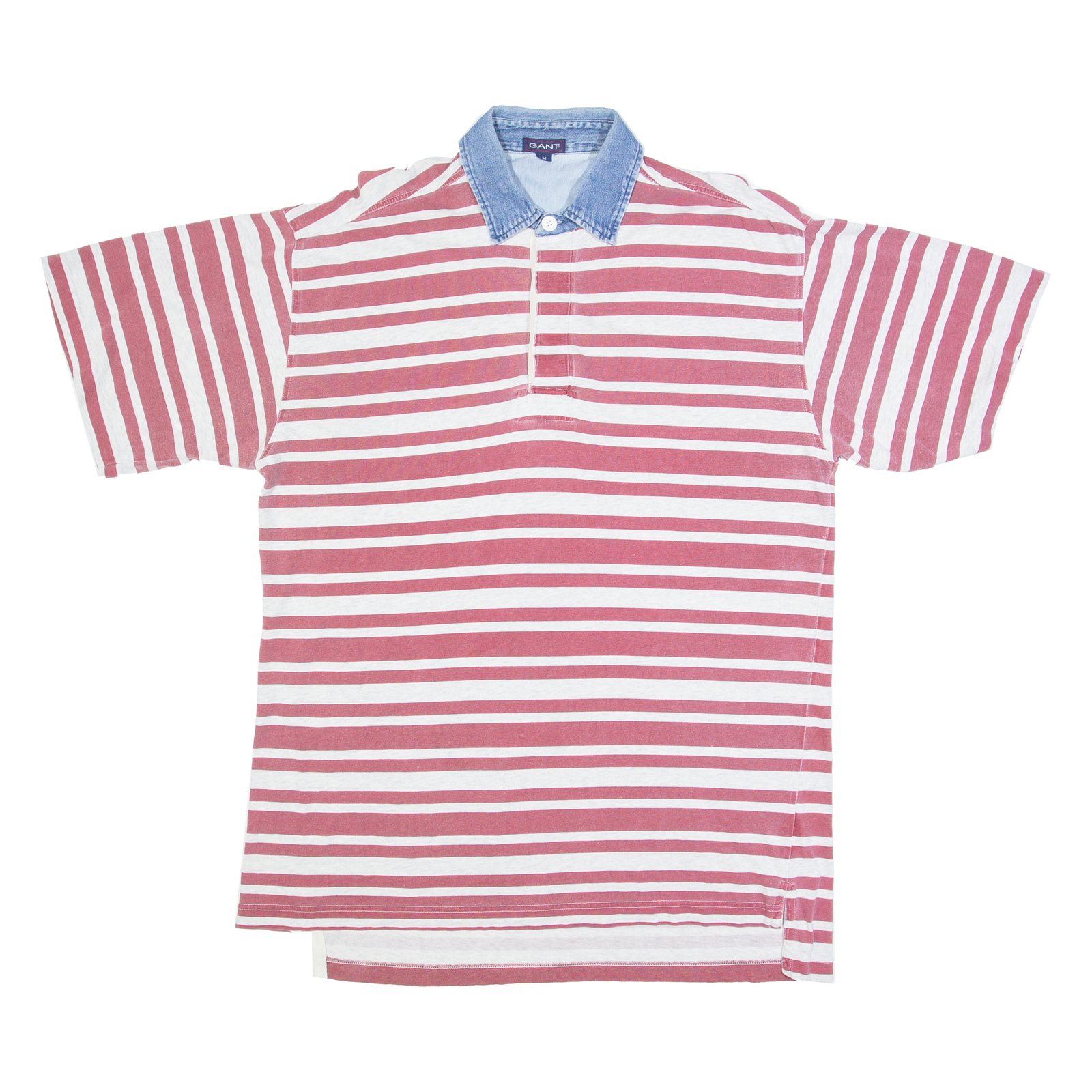 GANT Mens Polo Shirt Grey Striped M Refurbished - N/A refurbished available on Cerqular