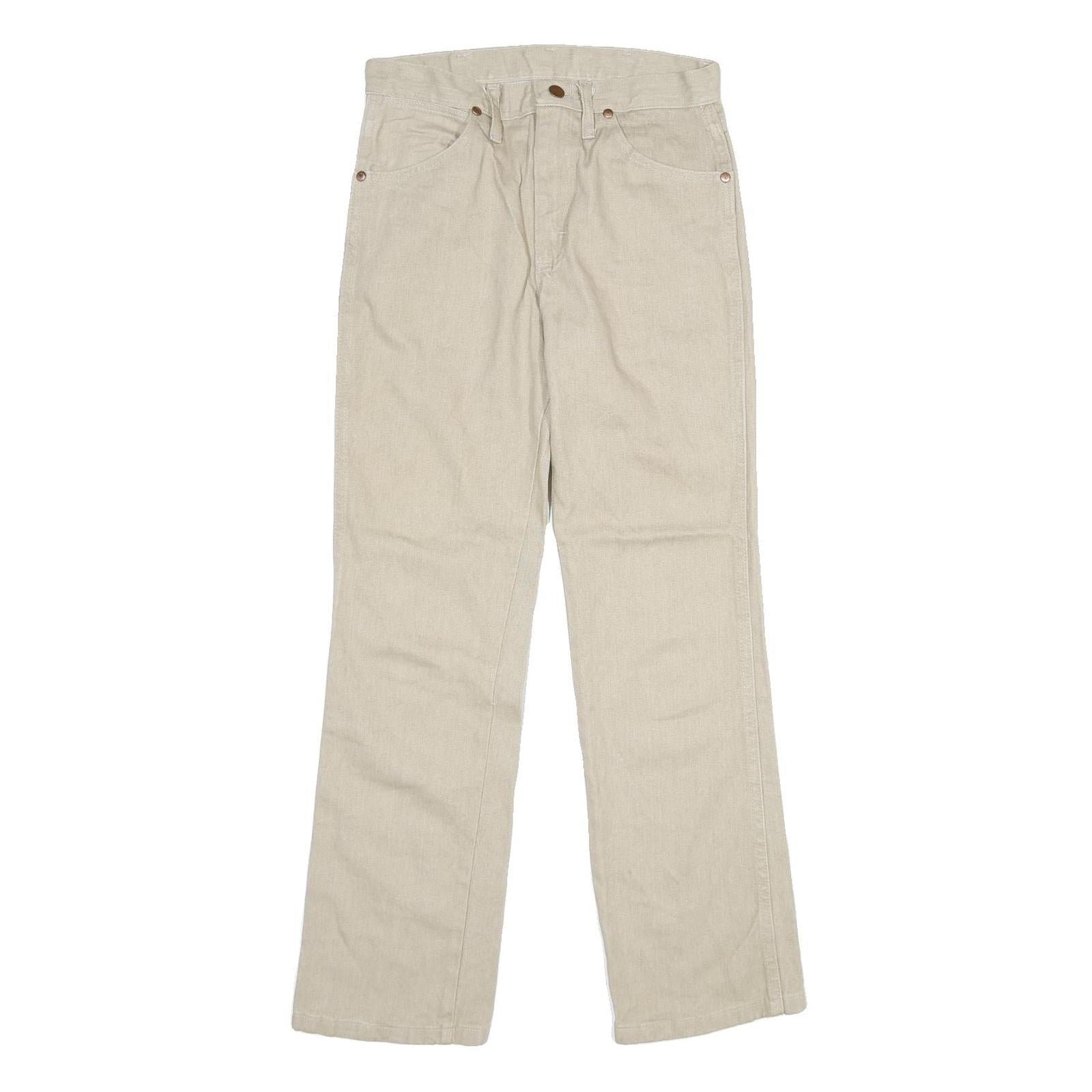 Buy WRANGLER Mens Regular Fit Beige Denim Jeans Cotton Zip W28 L30 Casual Classic Refurbished - $33.79 WRANGLER Mens Regular Fit Beige Denim Jeans Cotton Zip W28 L30 Casual Classic Refurbished - N/A refurbished available on Cerqular