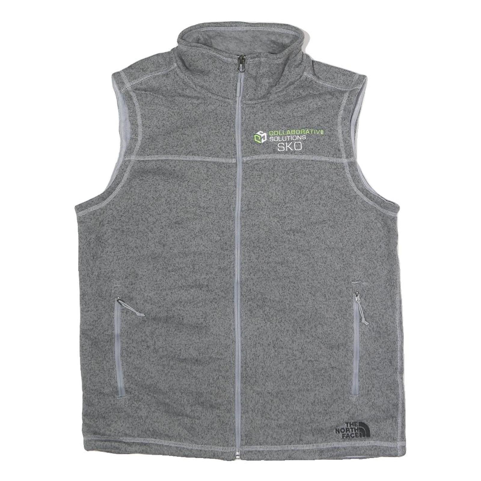 THE NORTH FACE Mens Grey Zip Jacket M Polyester Fleece Casual Outdoor Wear Refurbished - N/A refurbished available on Cerqular