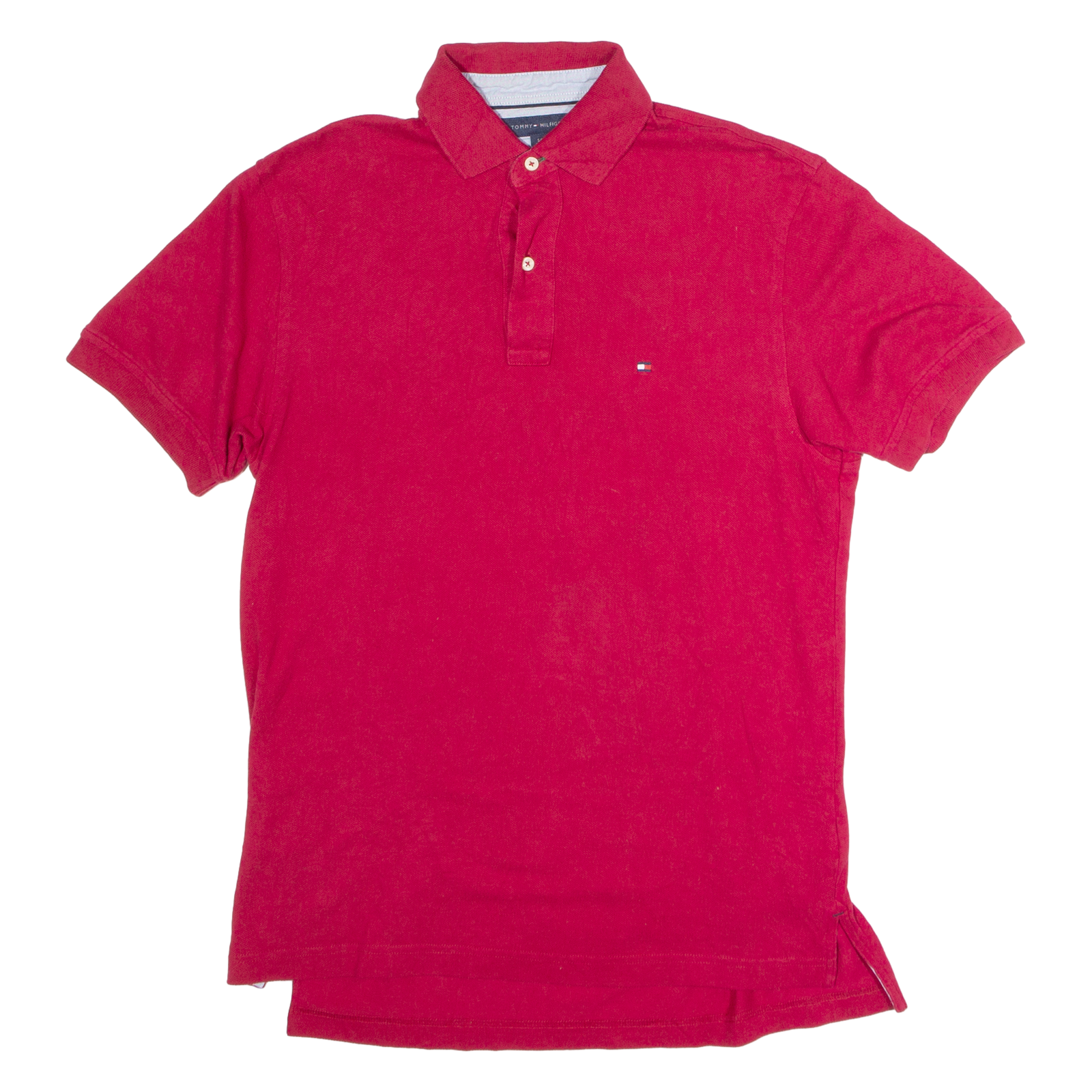 TOMMY HILFIGER Mens Polo Shirt Red S Refurbished - N/A refurbished available on Cerqular