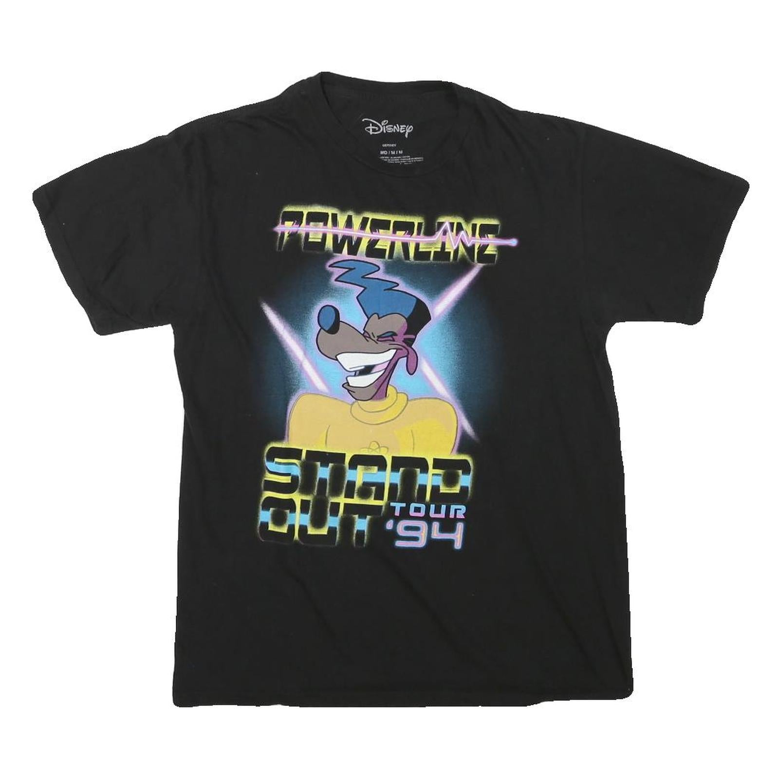 Buy DISNEY Womens Black Powerline Stand Out Tour Graphic T-Shirt M Crew Neck Short Refurbished - $19.49 DISNEY Womens Black Powerline Stand Out Tour Graphic T-Shirt M Crew Neck Short Refurbished - N/A refurbished available on Cerqular
