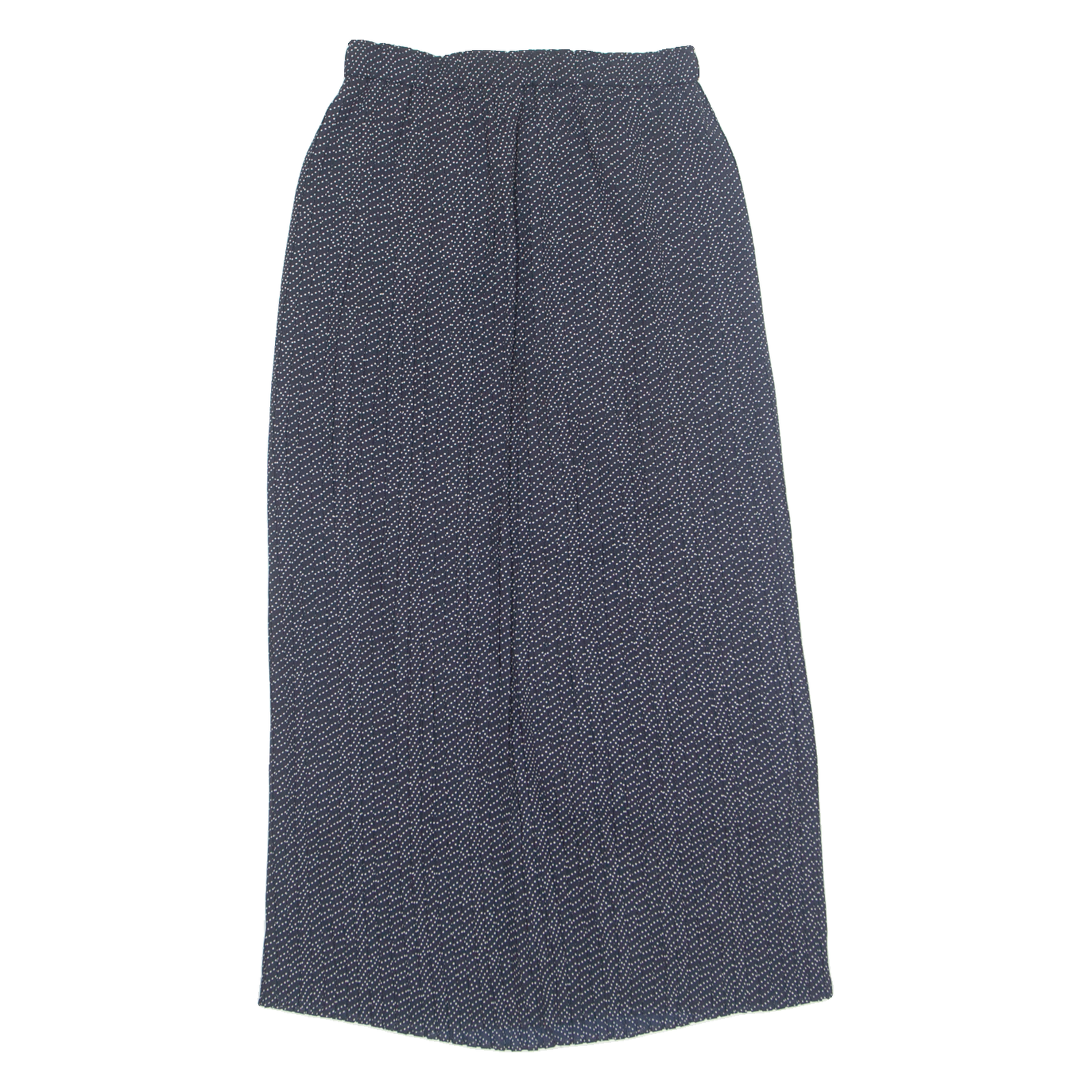 Womens Pleated Skirt Blue Midi 90s Spotted UK 10 Refurbished - N/A refurbished available on Cerqular