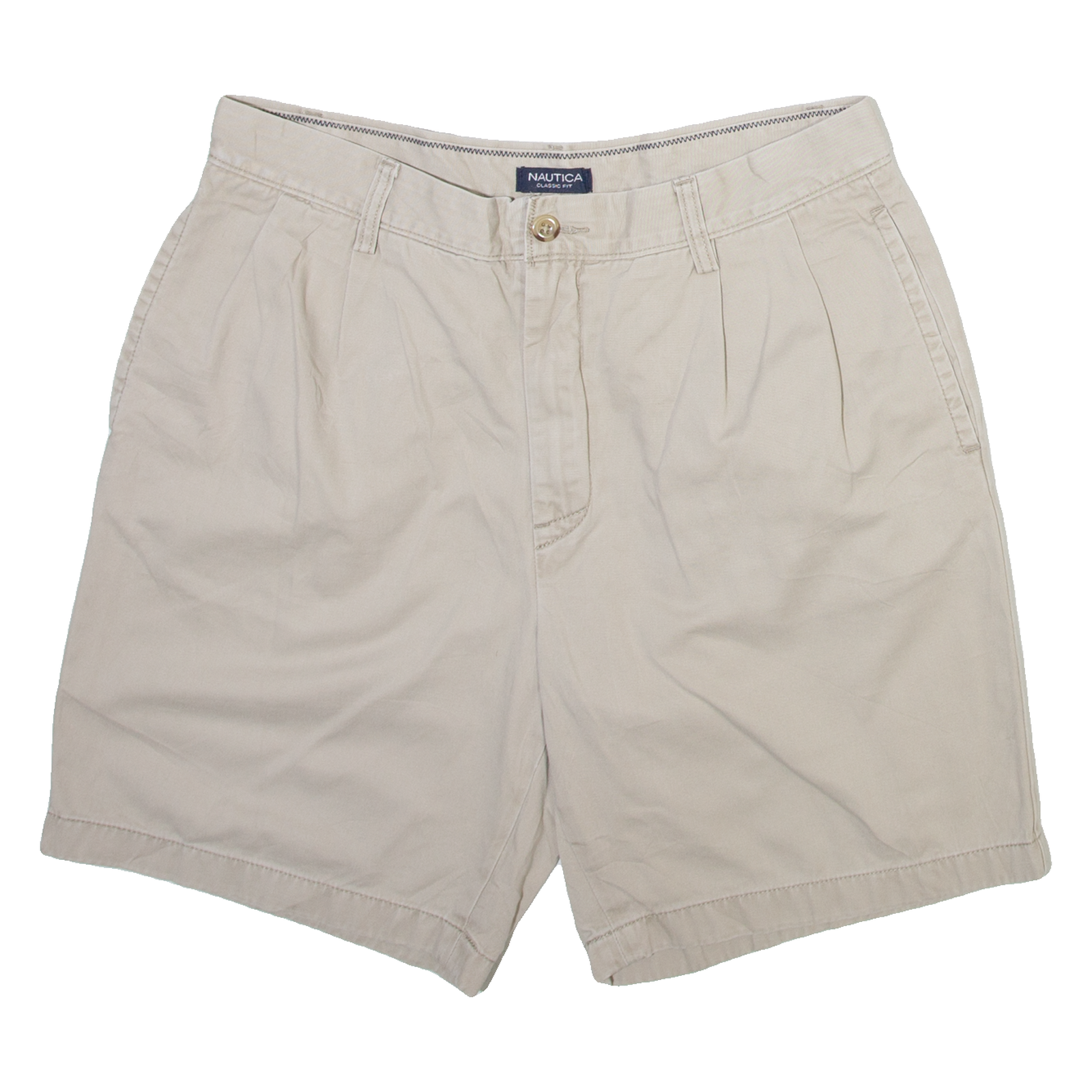 NAUTICA Mens Casual Shorts Beige M W34 Refurbished - N/A refurbished available on Cerqular