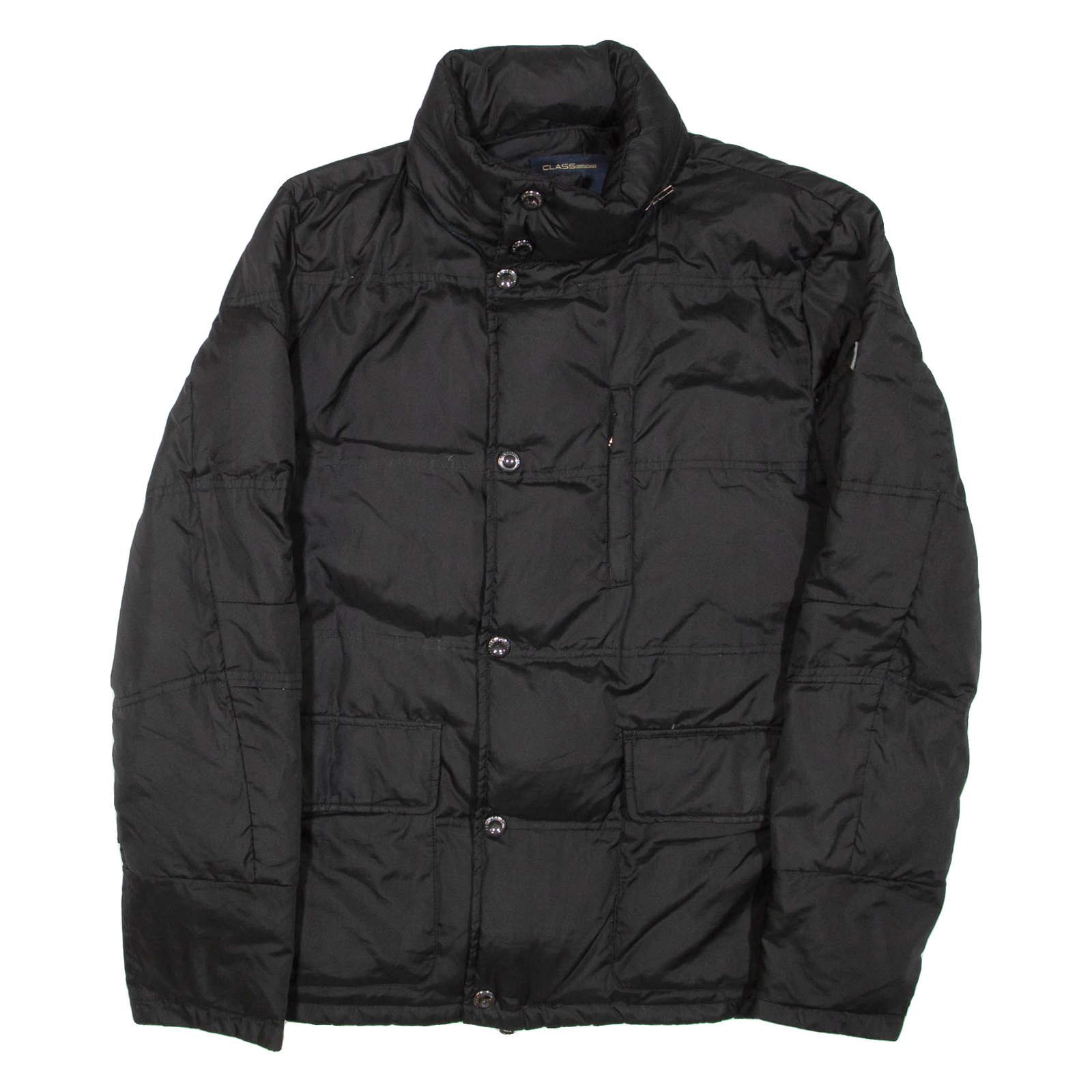 ROBERTO CAVALLI Mens Puffer Jacket Black L Refurbished - N/A refurbished available on Cerqular