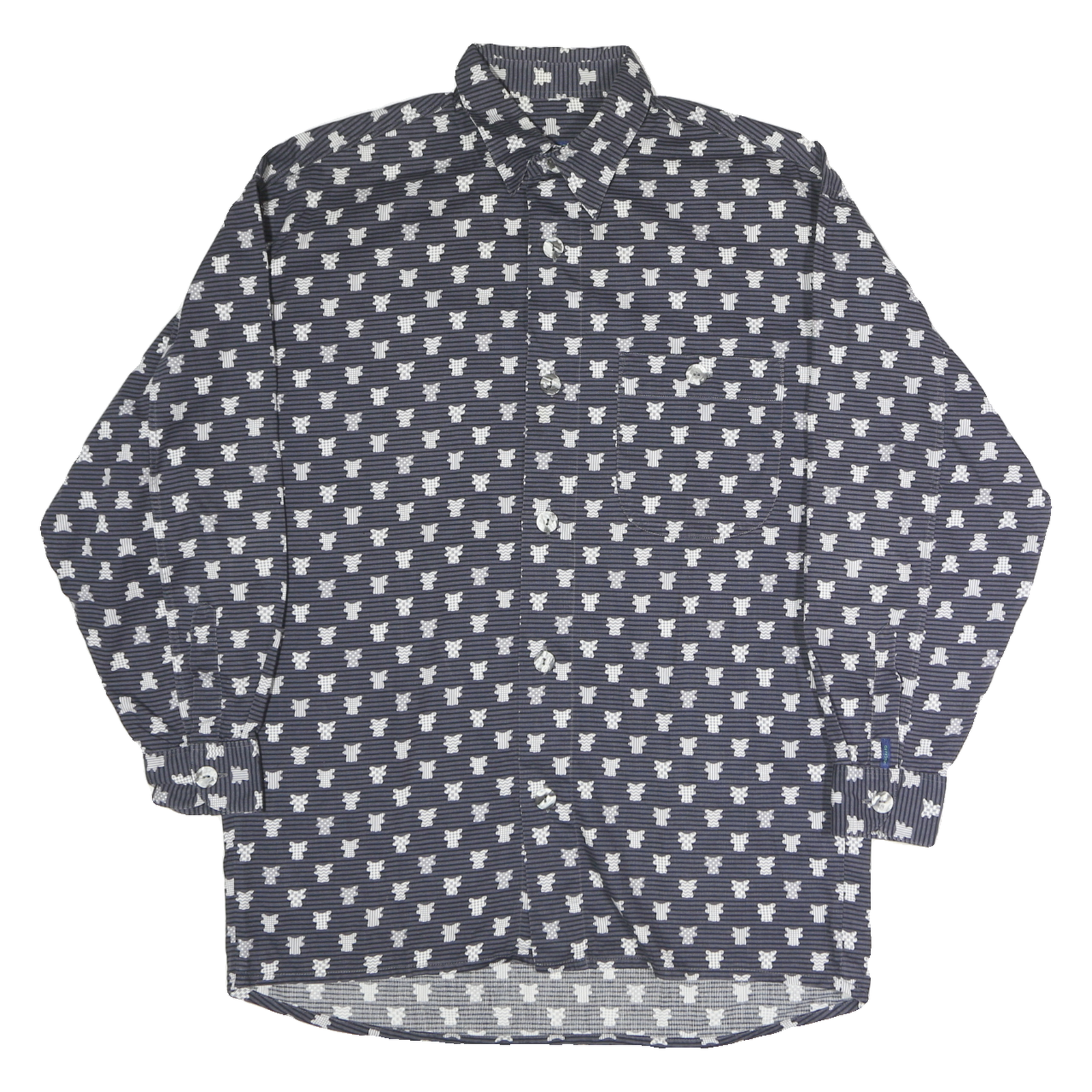 Buy PACKARD Mens Blue & White Pattern Shirt M Cotton Casual Long Sleeve Button Refurbished - $18.19 PACKARD Mens Blue & White Pattern Shirt M Cotton Casual Long Sleeve Button Refurbished - N/A refurbished available on Cerqular