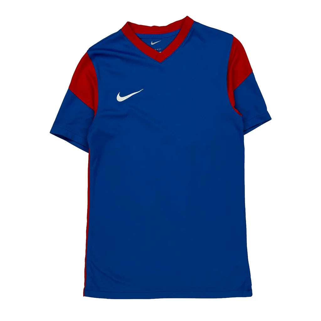Number 47 Nike Slim Fit Football Shirt - Small Blue Polyester Refurbished - Thrifted (note: this is a term often used to describe second- refurbished available on Cerqular