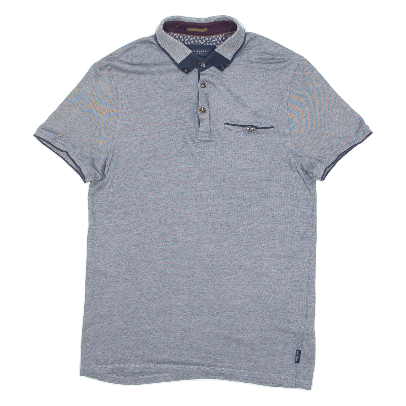 TED BAKER Mens Polo Shirt Grey S Refurbished - N/A refurbished available on Cerqular