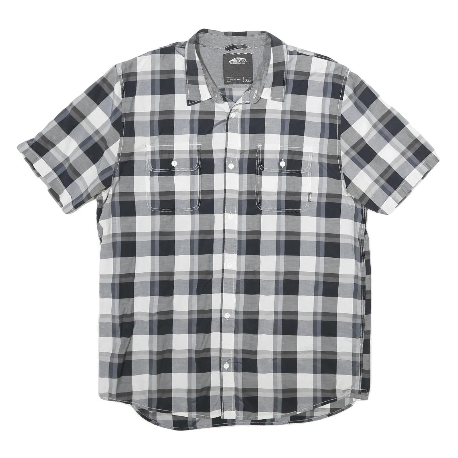 Buy VANS Mens Black & White Check Shirt XL Short Sleeve Button Pocket Casual Cotton Refurbished - $28.59 VANS Mens Black & White Check Shirt XL Short Sleeve Button Pocket Casual Cotton Refurbished - N/A refurbished available on Cerqular