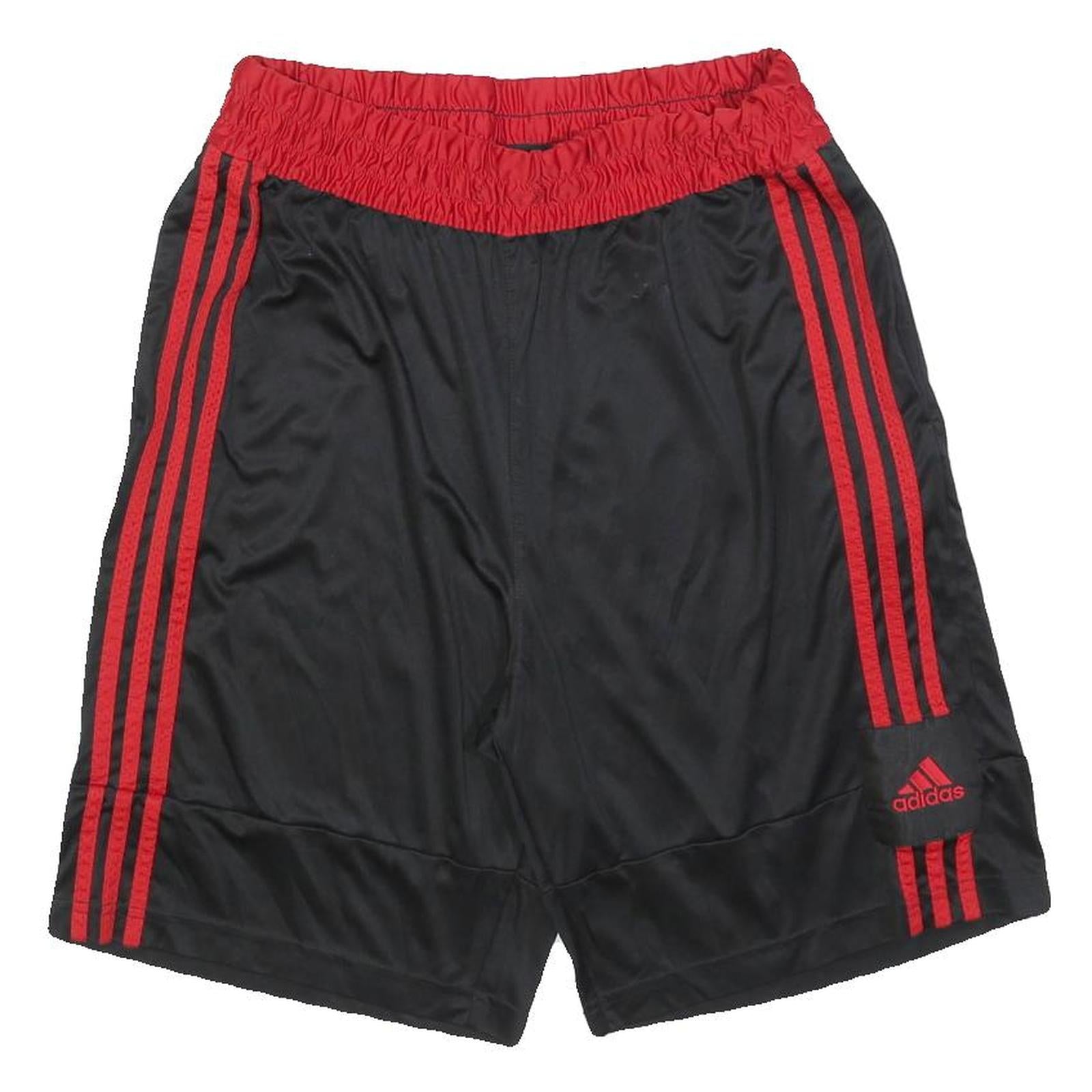 ADIDAS Mens Shorts Black & Red Sports Casual L W30 Polyester Refurbished - N/A refurbished available on Cerqular