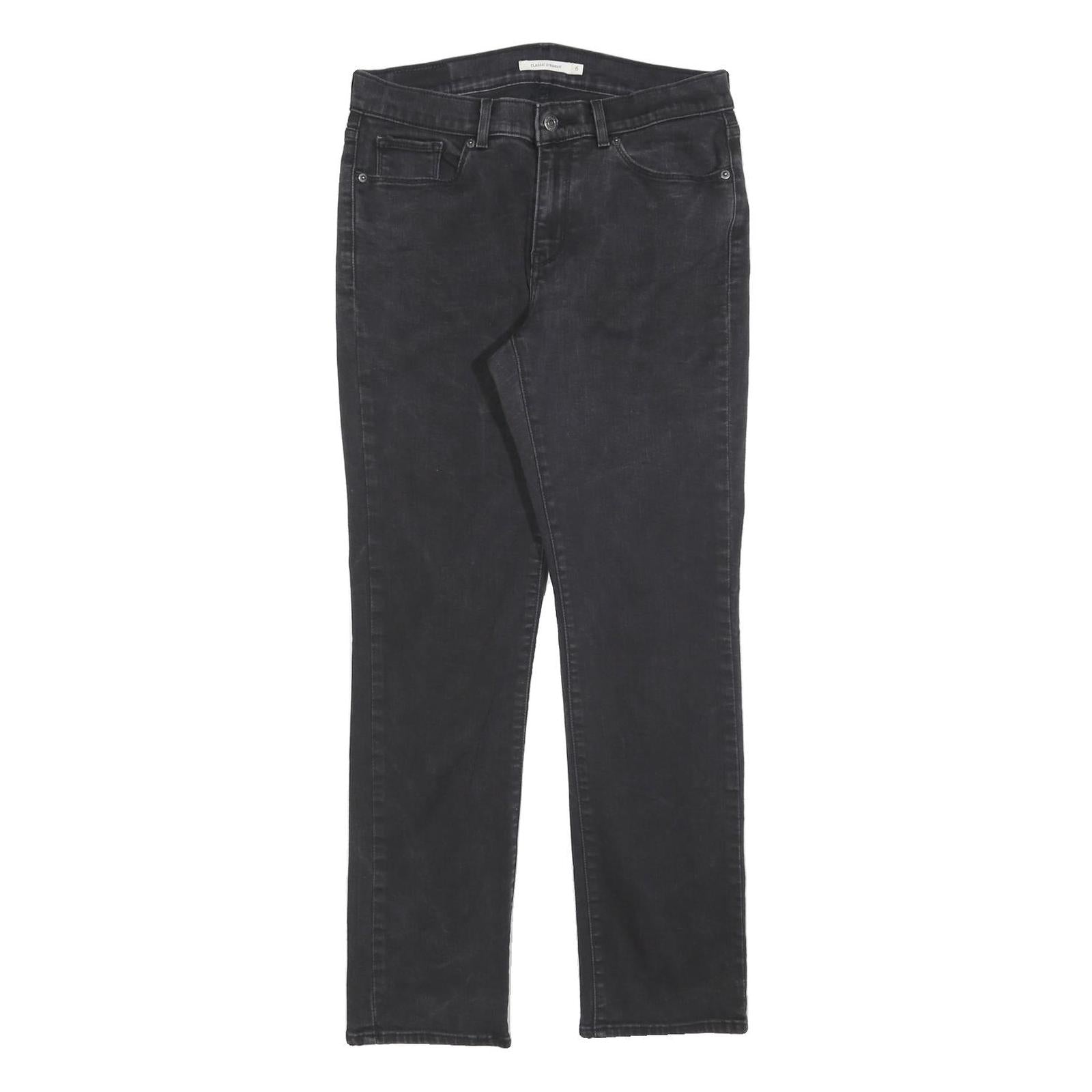 LEVI'S Womens Jeans Black Classic Skinny Denim W31 L30 Stretch Cotton Blend Refurbished - N/A refurbished available on Cerqular