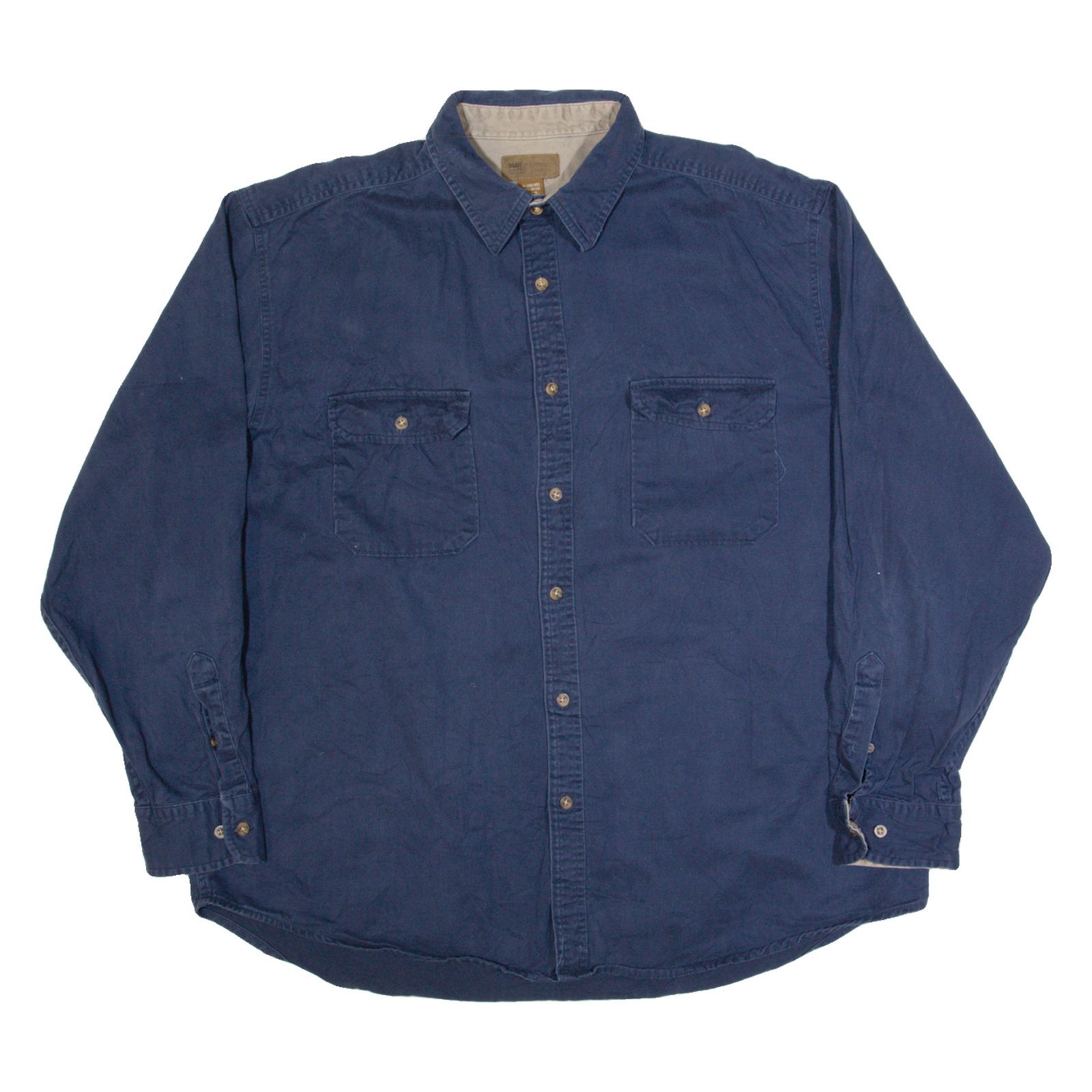 FADED GLORY Mens Plain Shirt Blue Long Sleeve XL Refurbished - N/A refurbished available on Cerqular