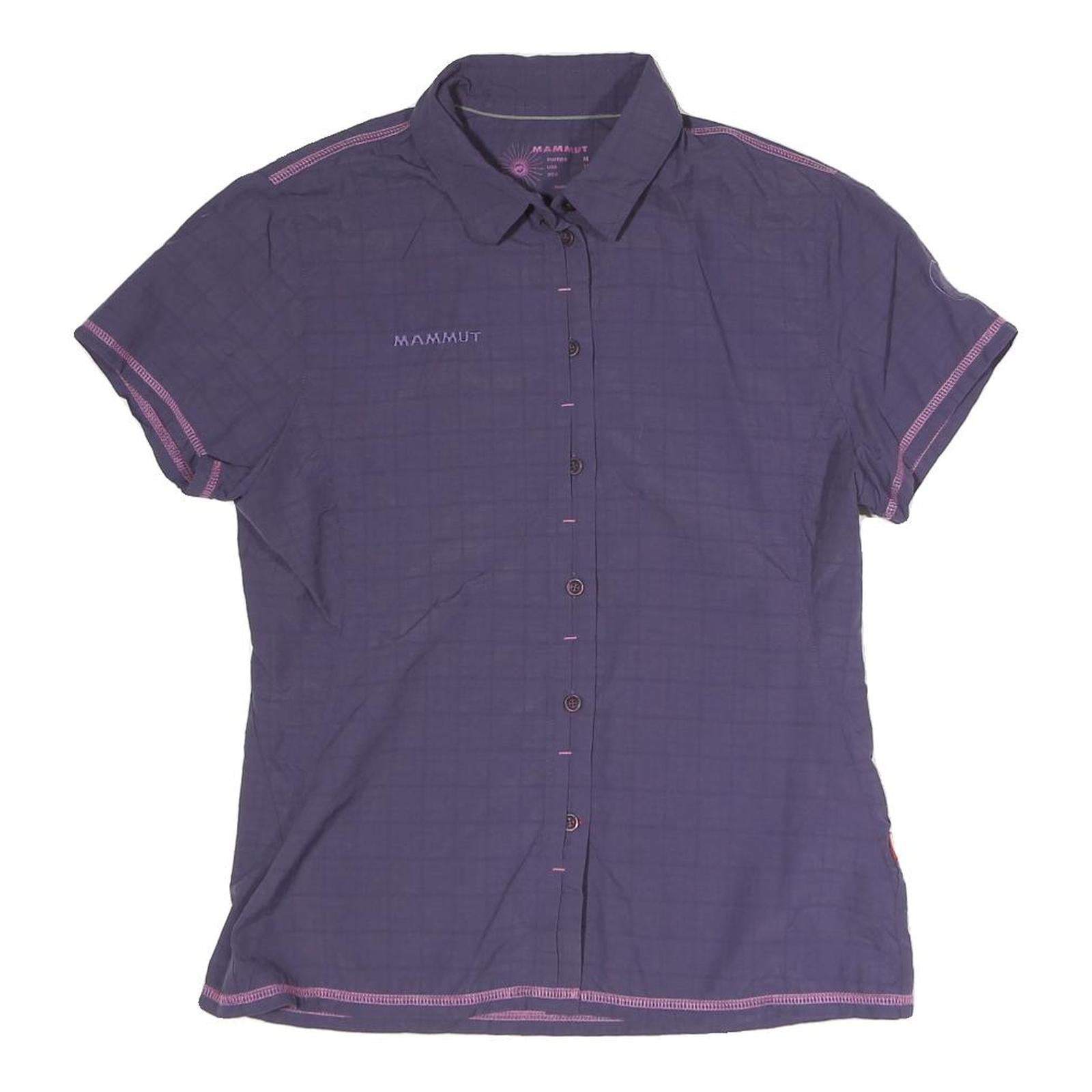 MAMMUT Womens Purple Button Shirt Short Sleeve Collared Outdoor M Refurbished - N/A refurbished available on Cerqular