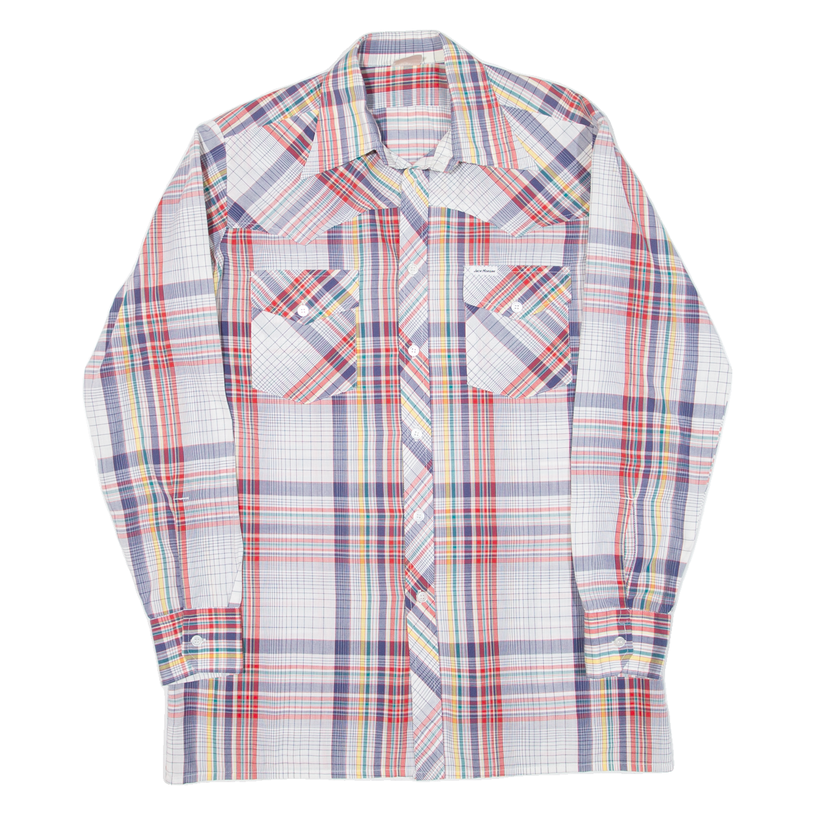 Tall Mens Shirt Blue 90s Check Long Sleeve M Refurbished - N/A refurbished available on Cerqular