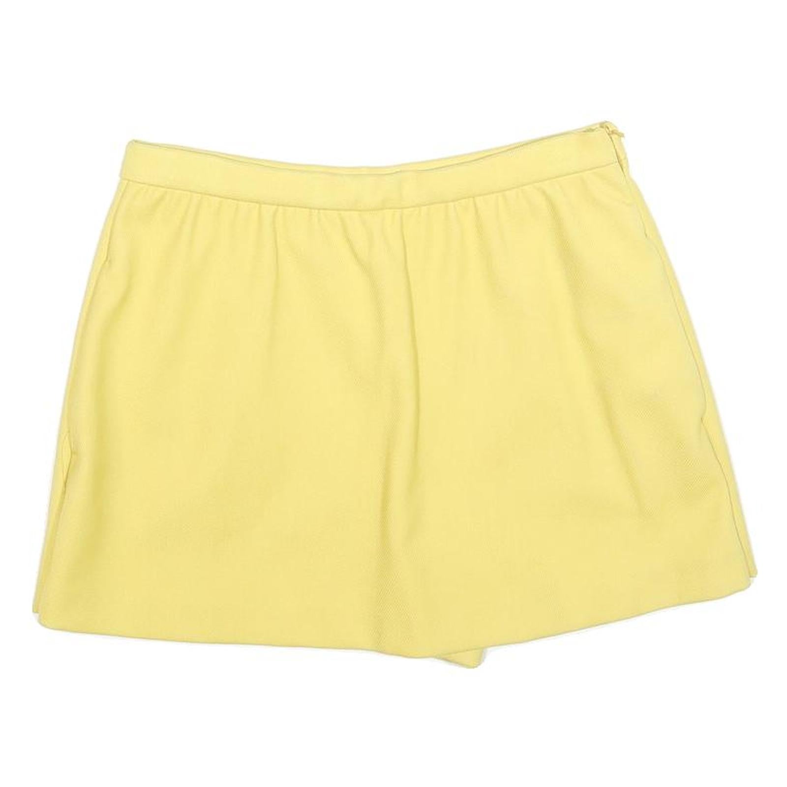 RED VALENTINO Womens Yellow Skort Short Woven Polyester Blend Size S Summer Refurbished - N/A refurbished available on Cerqular