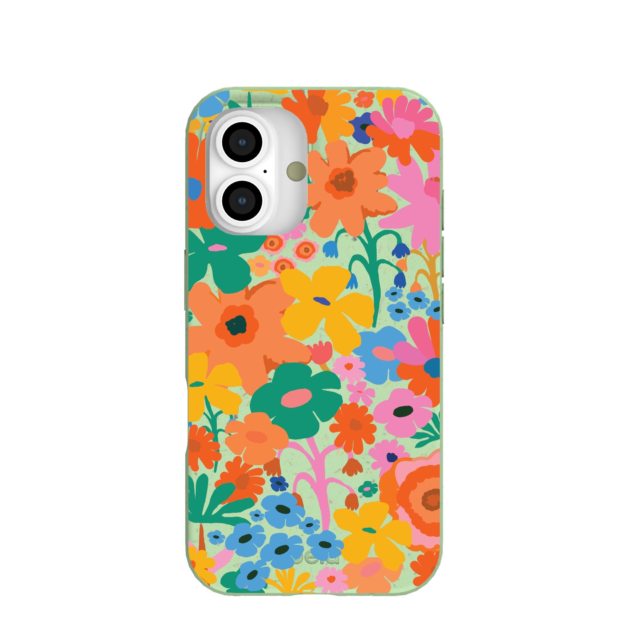 Sage Green Bright Spring iPhone 16 Case Refurbished - Pela Case refurbished available on Cerqular