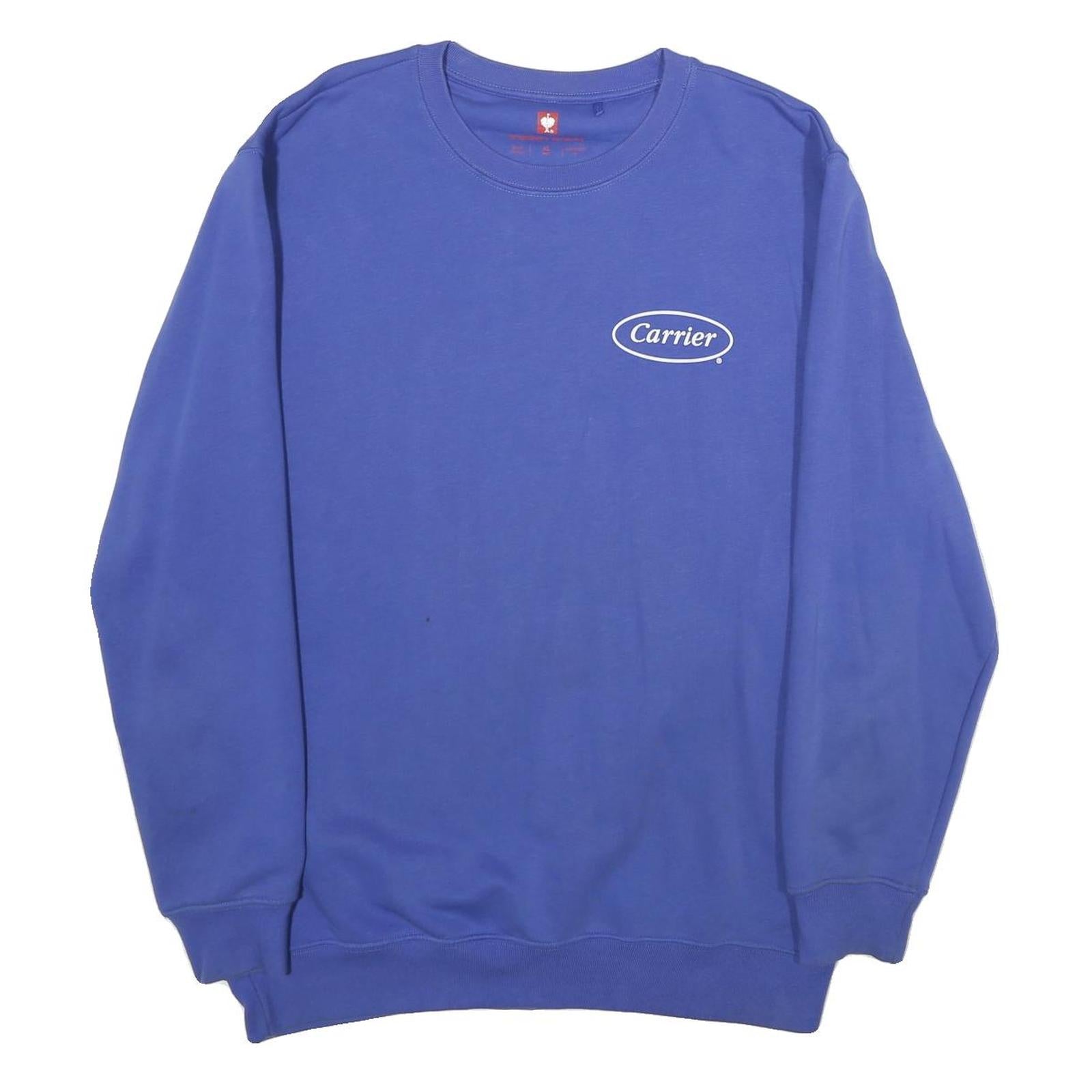 ENGELBERT STRAUSS Mens Blue Crew Neck XL Carrier Logo Sweatshirt Workwear Refurbished - N/A refurbished available on Cerqular