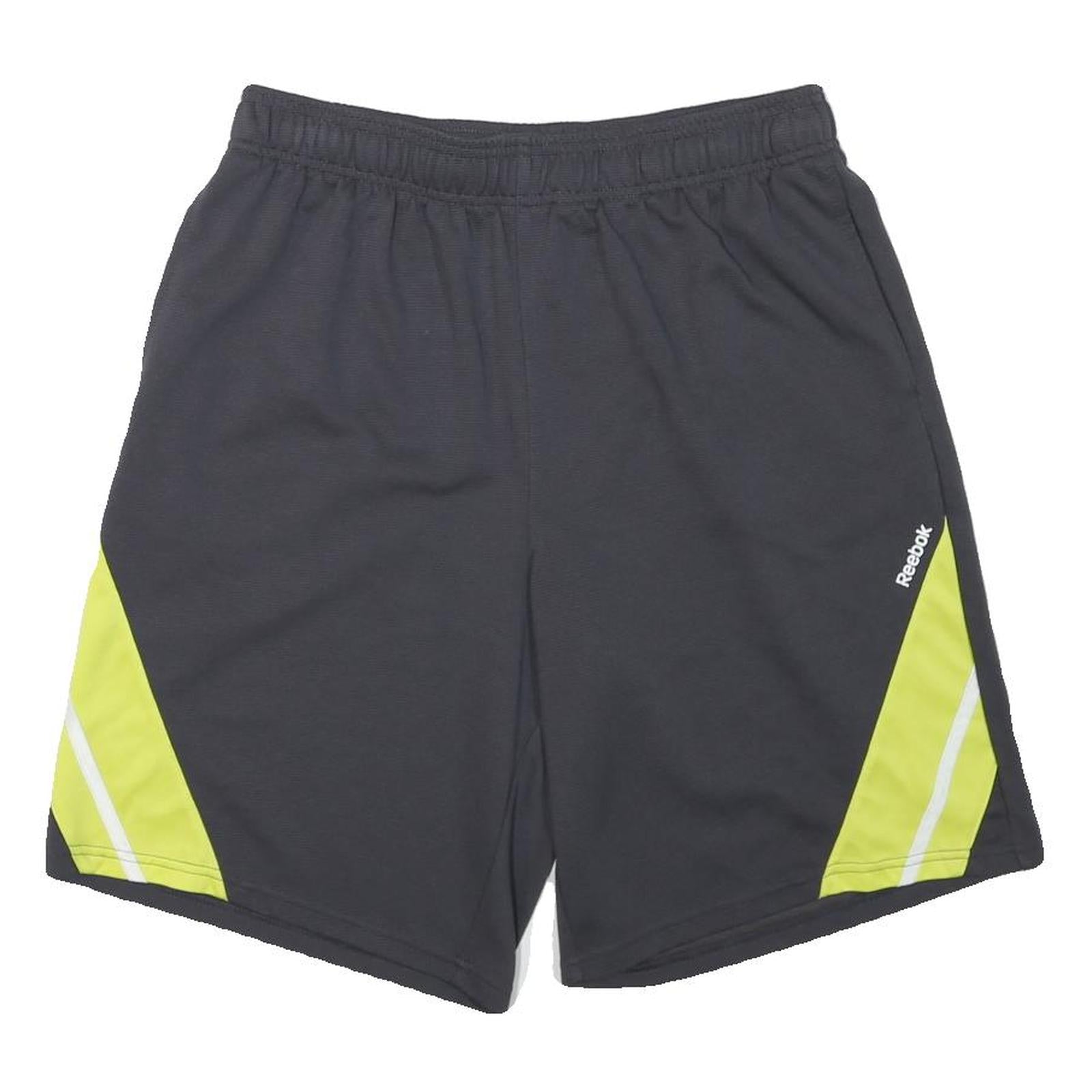 Buy REEBOK Mens Black & Yellow Sports Polyester Blend Casual Shorts M W30 Refurbished - $25.99 REEBOK Mens Black & Yellow Sports Polyester Blend Casual Shorts M W30 Refurbished - N/A refurbished available on Cerqular