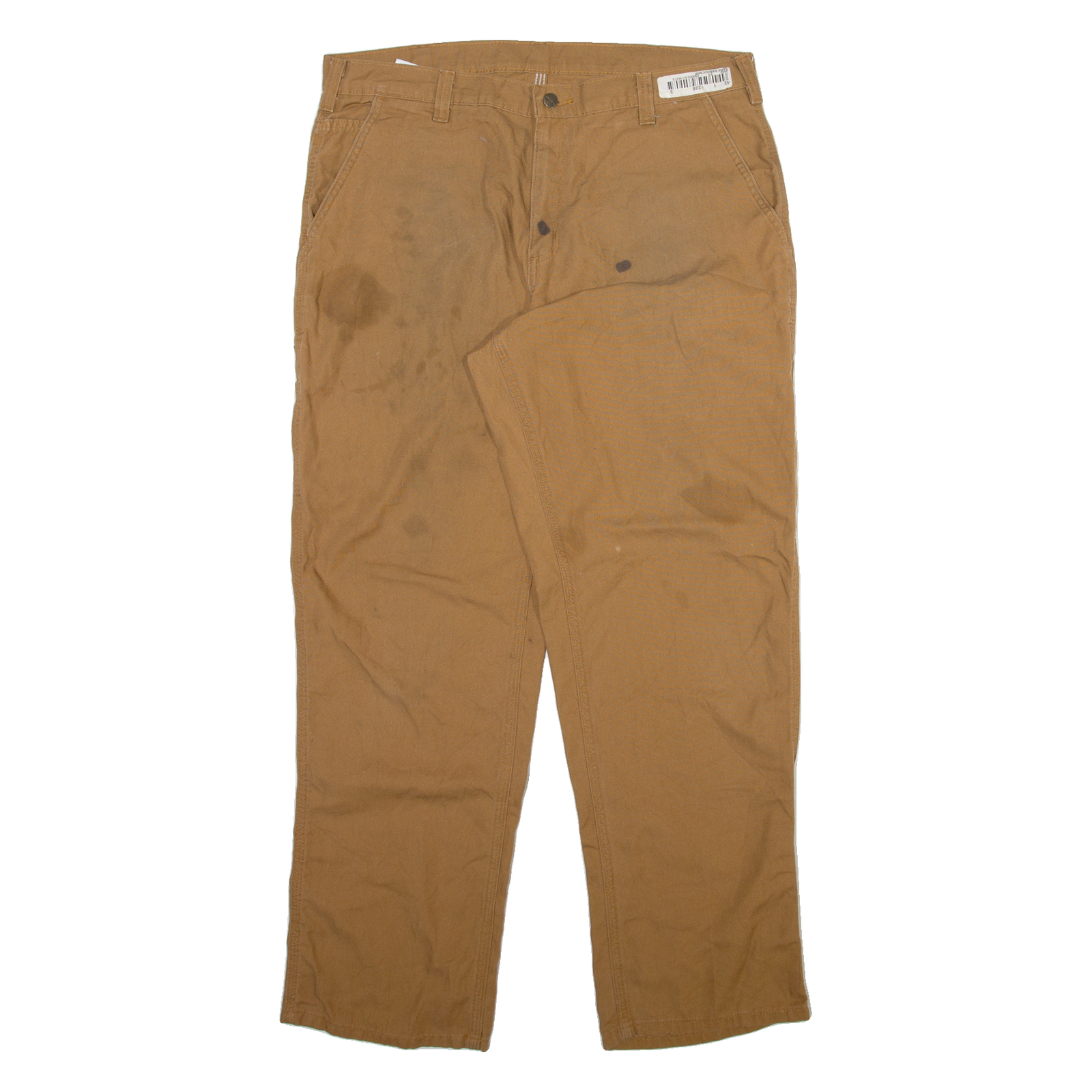 CARHARTT Mens Trousers Brown Regular Straight W36 L32 Refurbished - N/A refurbished available on Cerqular