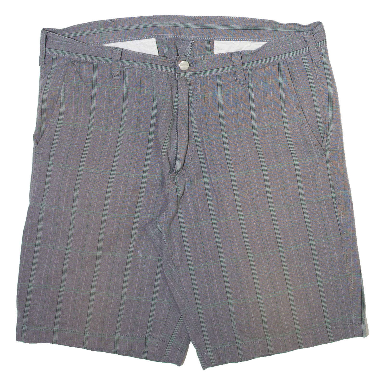 CARHARTT Mens Casual Shorts Grey Check L W36 Refurbished - N/A refurbished available on Cerqular