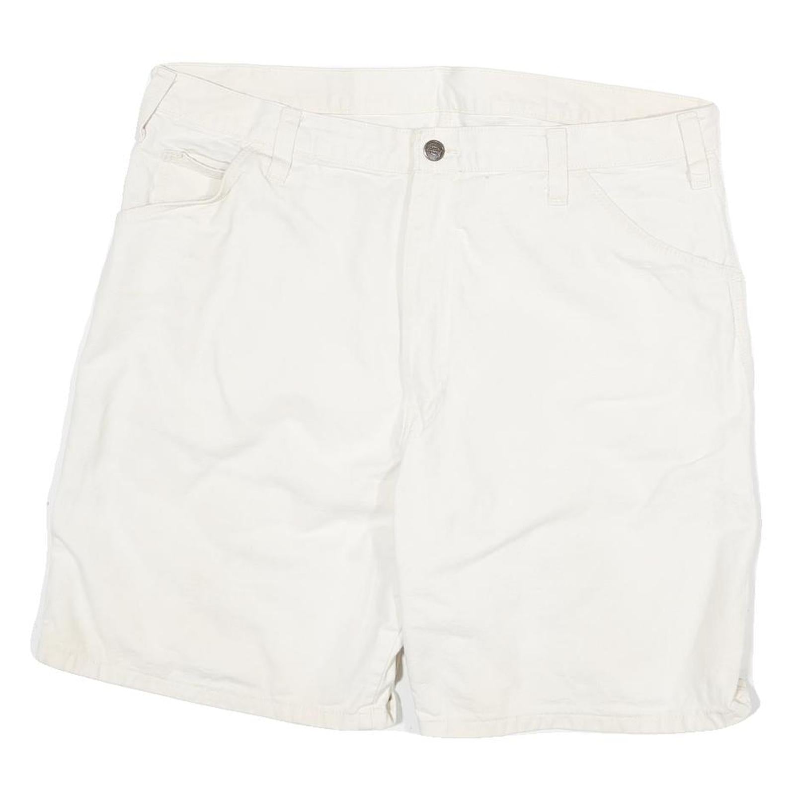 DICKIES Mens White Casual Shorts 2XL W35 Cotton Blend Comfortable Fit Refurbished - N/A refurbished available on Cerqular