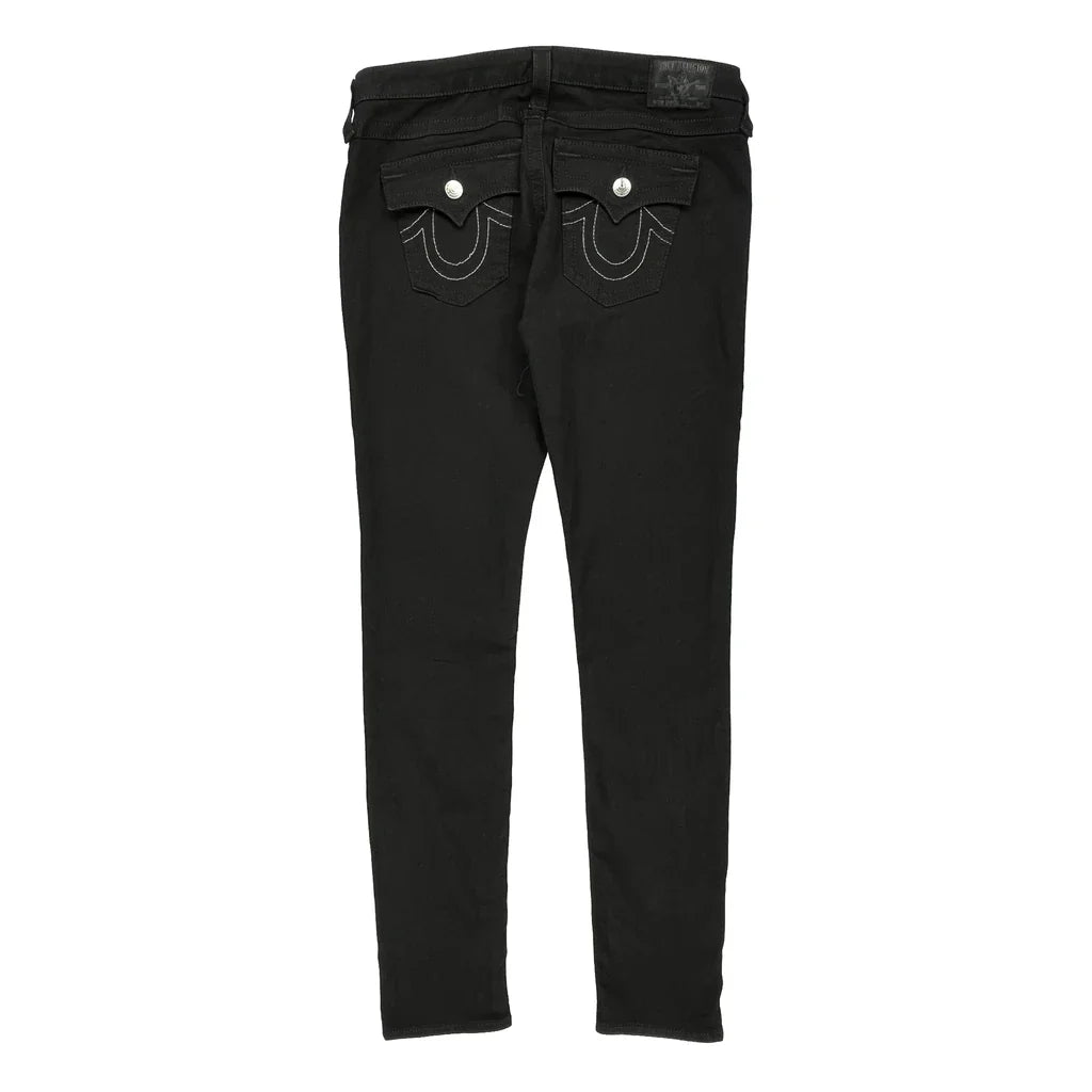 True Religion Skinny Jeans - 34W 32L Black Cotton Refurbished - Thrifted (note: this is a term often used to describe second- refurbished available on Cerqular