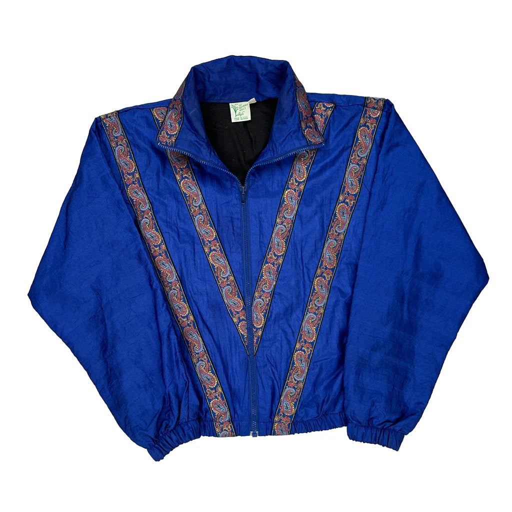 Made In Usa Lily'S Of Bevery Hills Shell Jacket - Small Blue Nylon Refurbished - Thrifted (note: this is a term often used to describe second- refurbished available on Cerqular