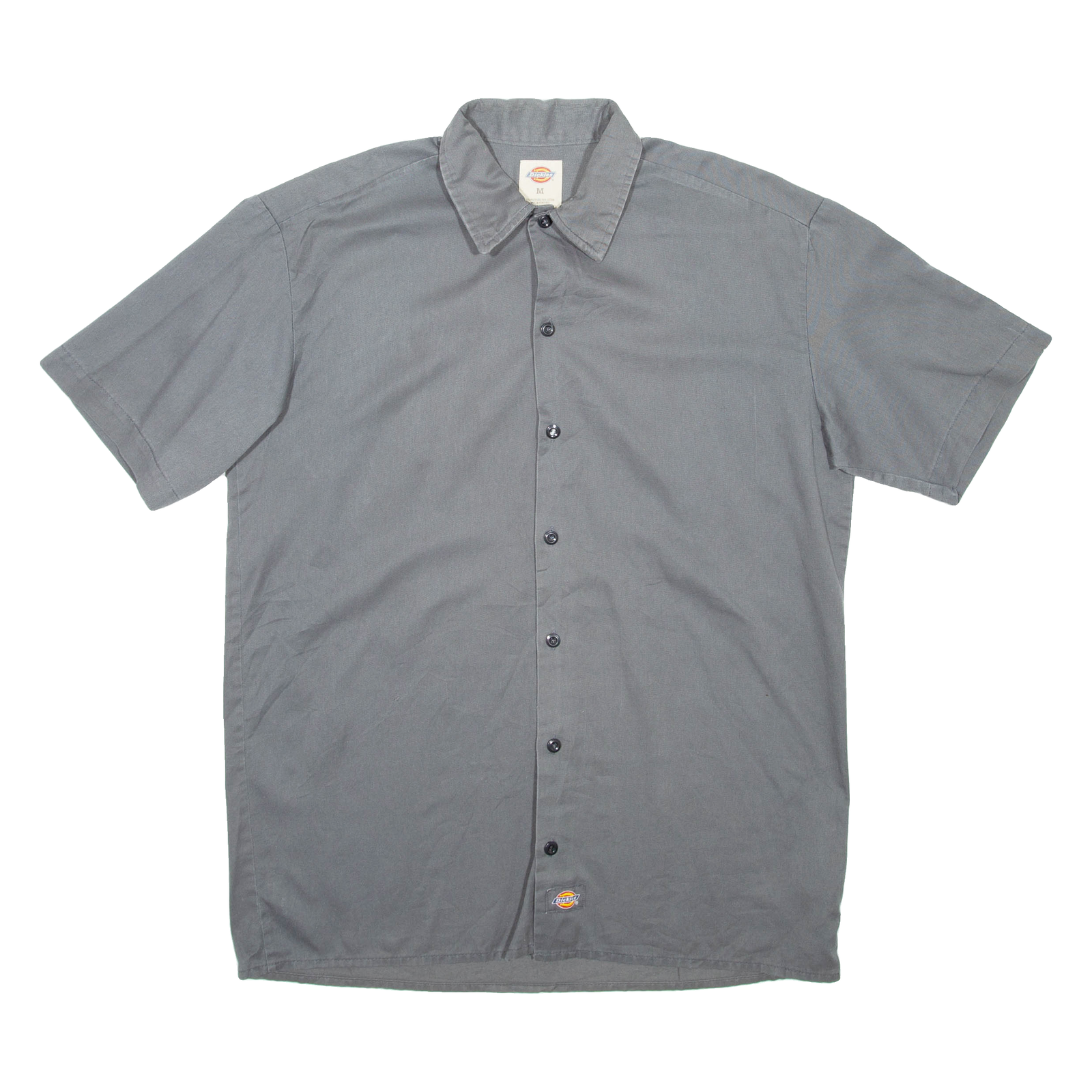 DICKIES Mens Plain Shirt Grey M Refurbished - N/A refurbished available on Cerqular