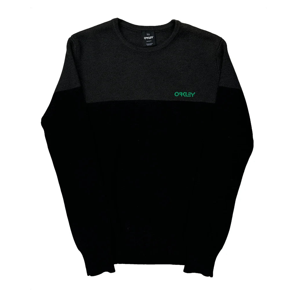 Oakley Sweatshirt - Large Grey Wool Refurbished - Thrifted (note: this is a term often used to describe second- refurbished available on Cerqular