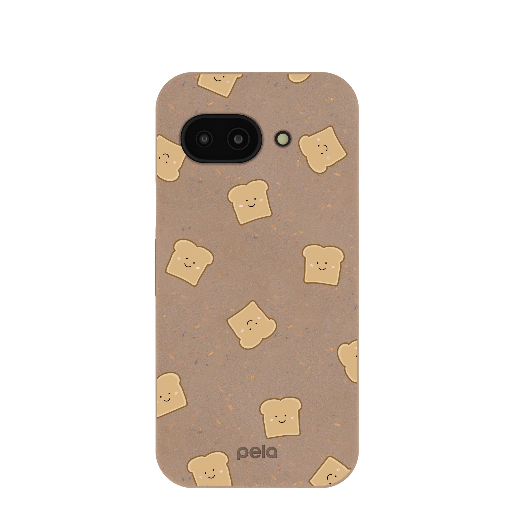Chocolate Brown Mini Toast Google Pixel 9a Case Refurbished - Pela Case refurbished available on Cerqular