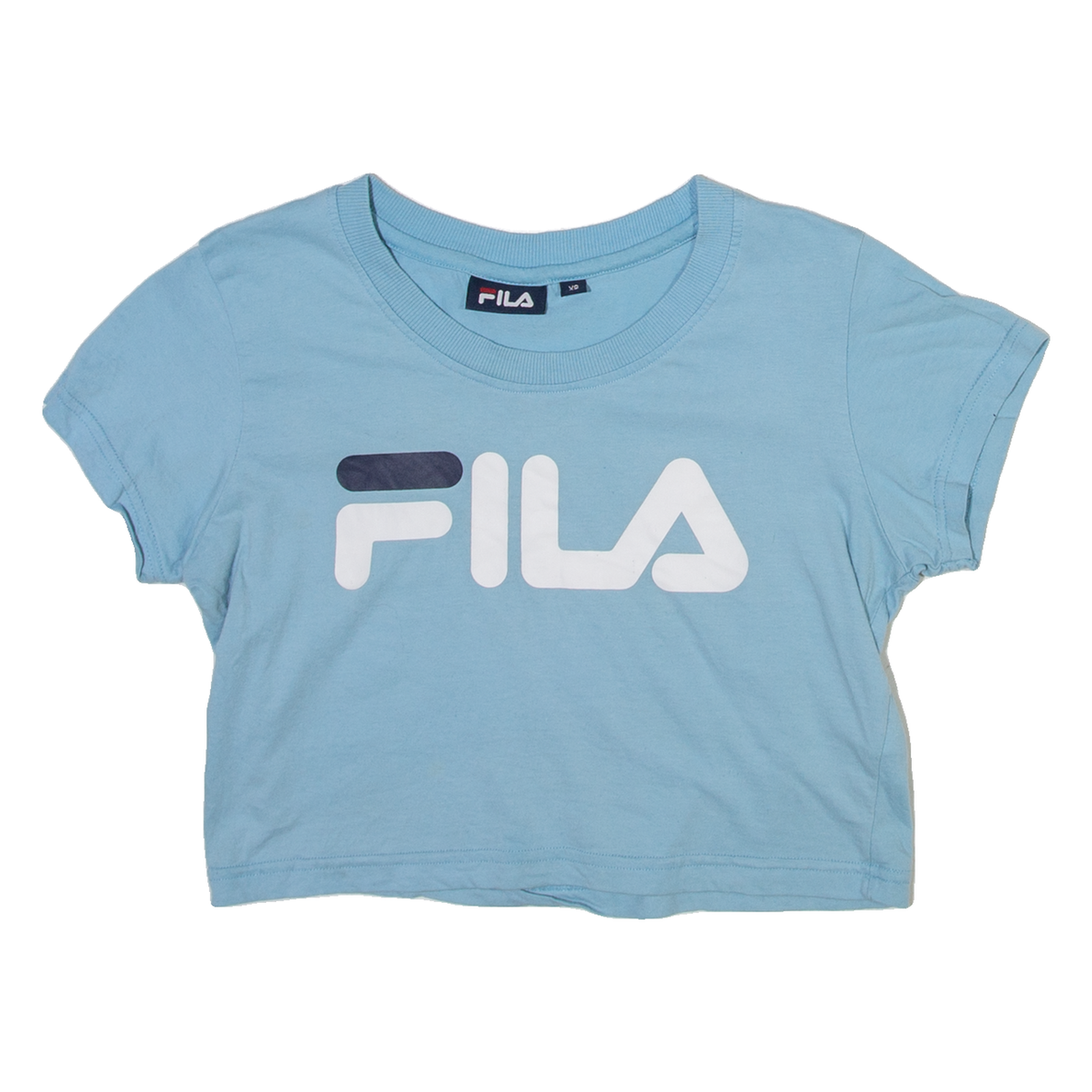FILA Cropped Womens T-Shirt Blue XS Refurbished - N/A refurbished available on Cerqular