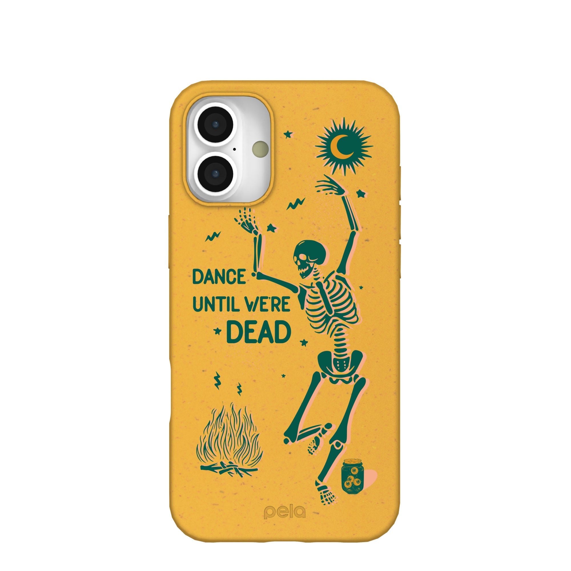 Honey Dancing Skeleton iPhone 16 Plus Case Refurbished - Pela Case refurbished available on Cerqular