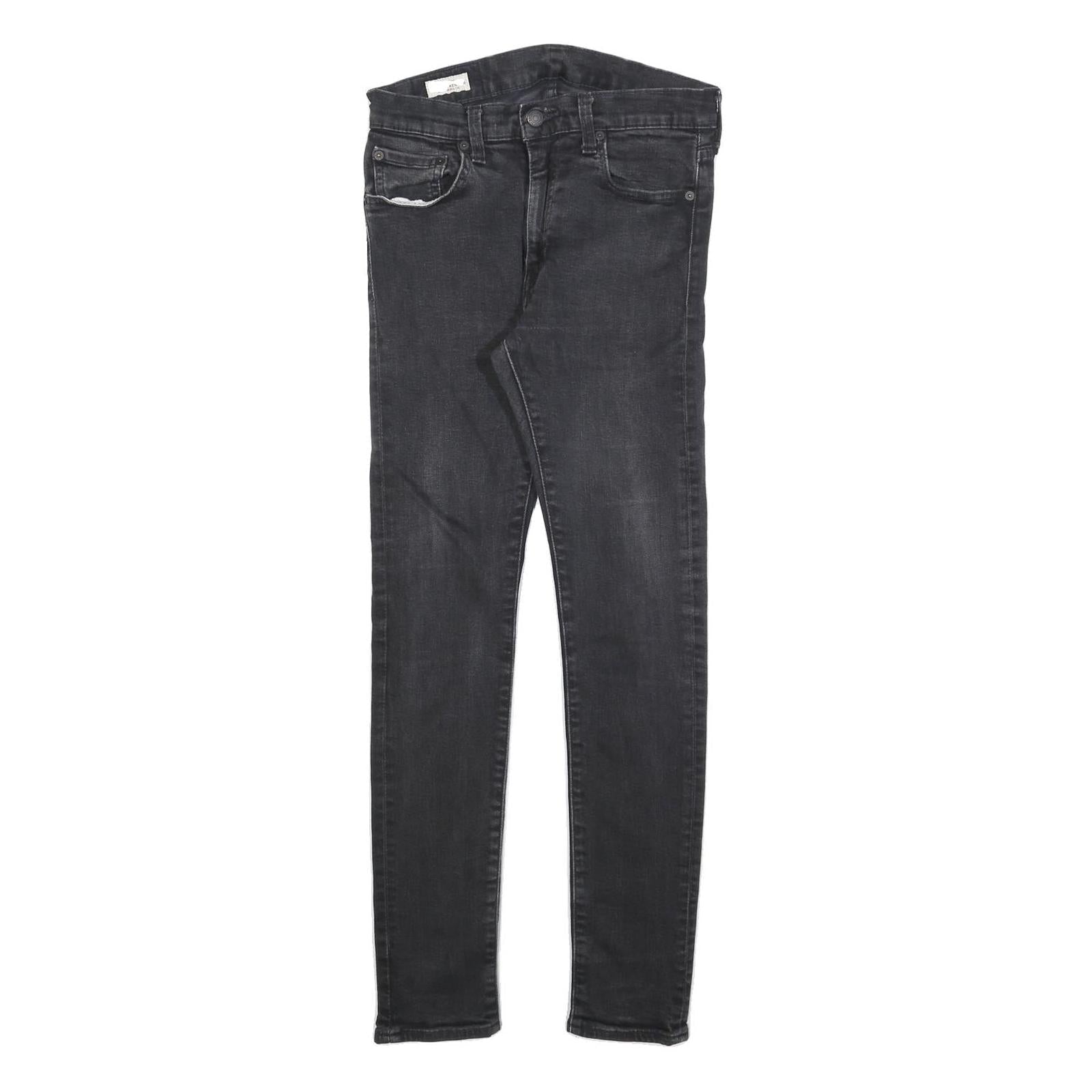 LEVI'S 519 BIG E Mens Jeans Black Slim Skinny Denim Medium W28 L29 Authentic Refurbished - N/A refurbished available on Cerqular