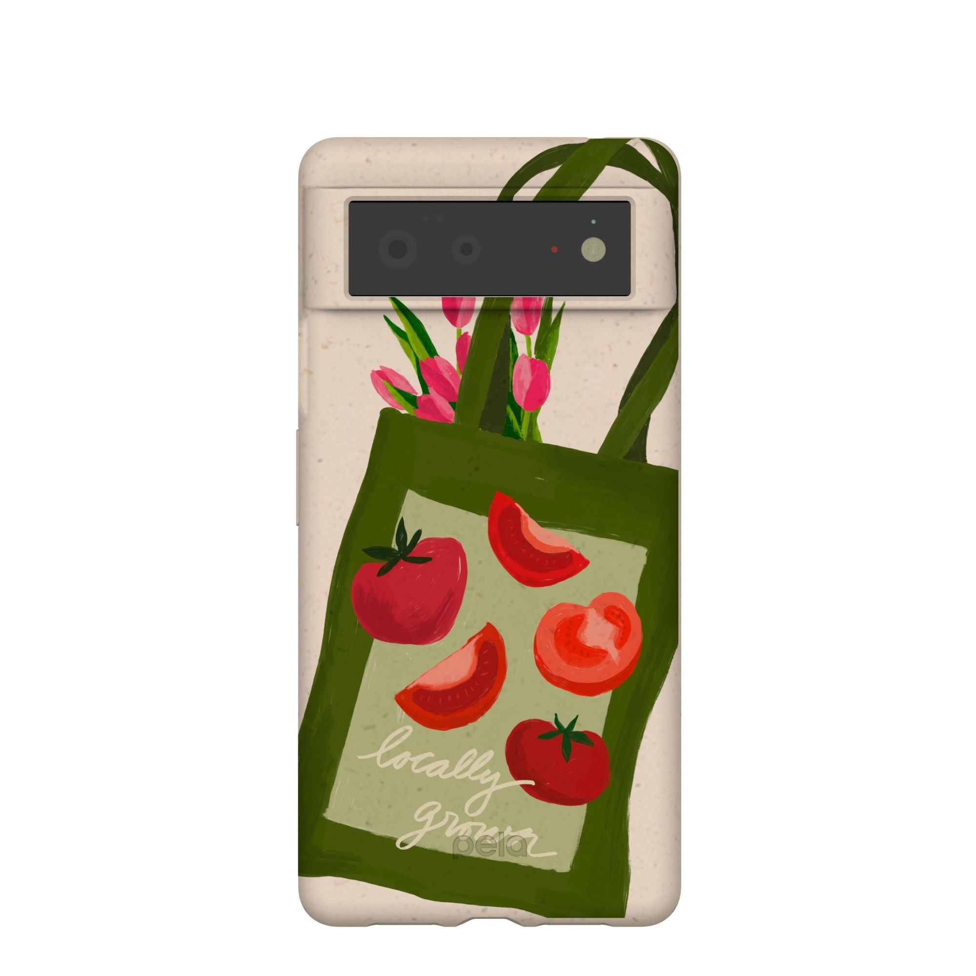 Buy Seashell Market Tote Google Pixel 6 Case Refurbished - $65.00 Seashell Market Tote Google Pixel 6 Case Refurbished - Pela Case refurbished available on Cerqular