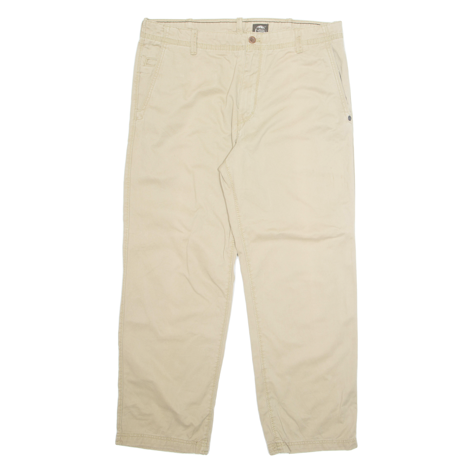 TIMBERLAND Chino Mens Trousers Beige Regular Straight W36 L30 Refurbished - N/A refurbished available on Cerqular