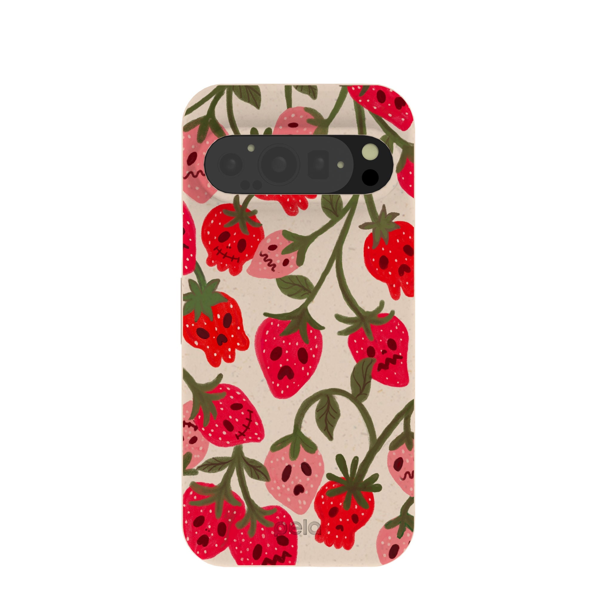 Seashell Strawboories Google Pixel 9/9 Pro Case Refurbished - Pela Case refurbished available on Cerqular