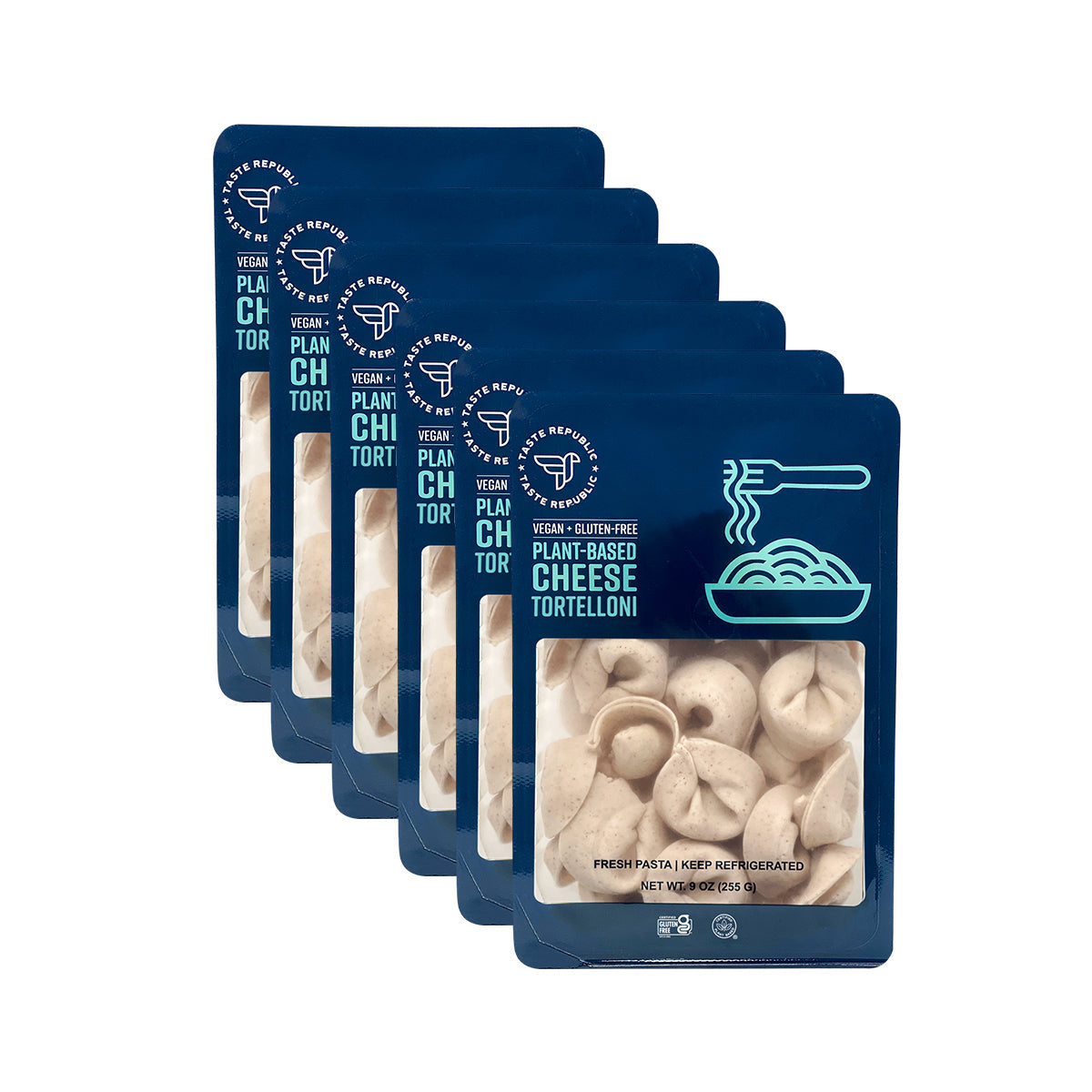 Fresh Vegan + Gluten-Free Plant-Based Cheese Tortelloni (6-Pack) Refurbished - Taste Republic refurbished available on Cerqular