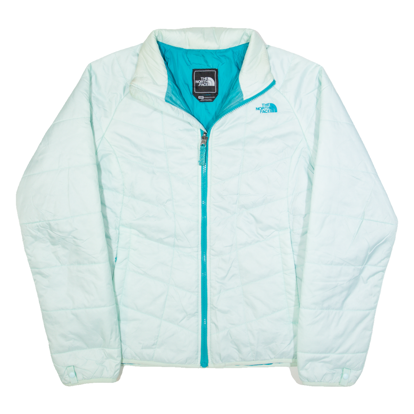 THE NORTH FACE Womens Puffer Jacket Blue M Refurbished - N/A refurbished available on Cerqular