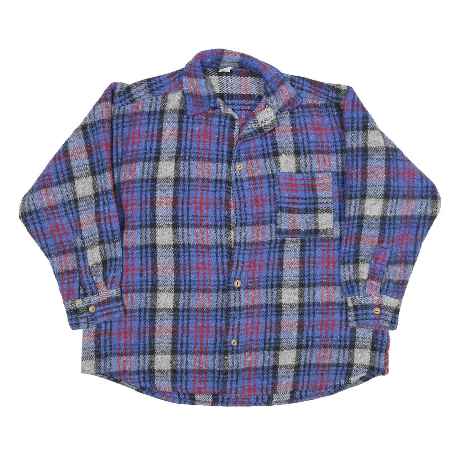 Buy Mens Blue Red Check Button Front Polyester Blend Jacket XL Casual Shirt Jacket Refurbished - $32.49 Mens Blue Red Check Button Front Polyester Blend Jacket XL Casual Shirt Jacket Refurbished - N/A refurbished available on Cerqular