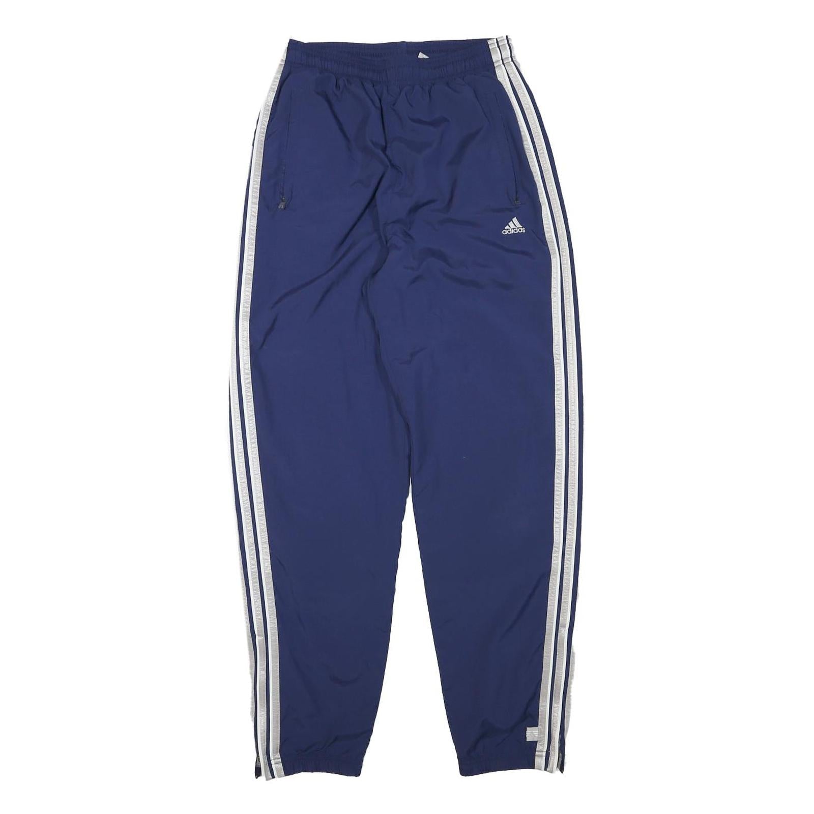 ADIDAS Mens Joggers Blue & White Slim Tapered M W26 L29 Polyester Blend Sports Refurbished - N/A refurbished available on Cerqular