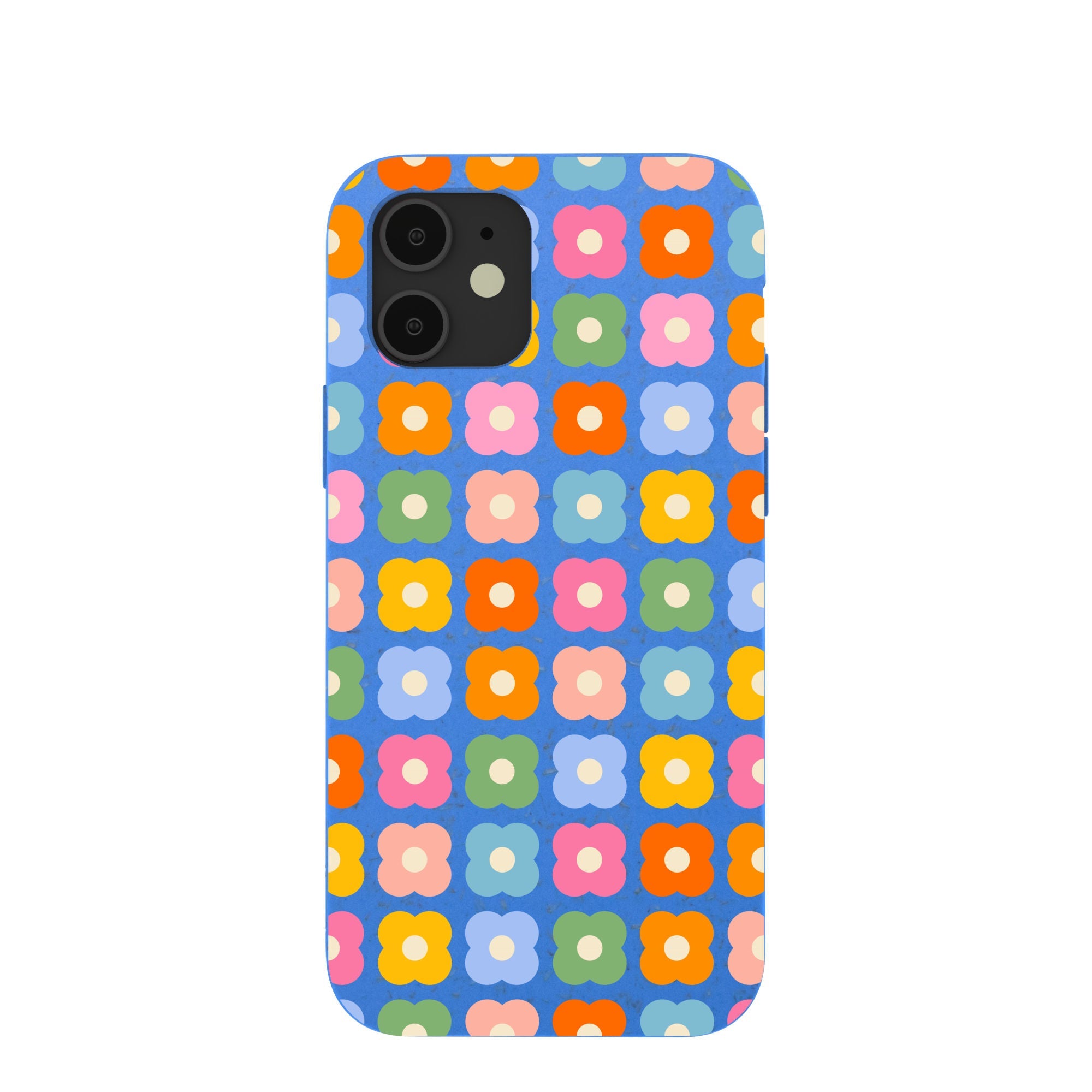 Electric Blue Petal Pop iPhone 12/ iPhone 12 Pro Case Refurbished - Pela Case refurbished available on Cerqular